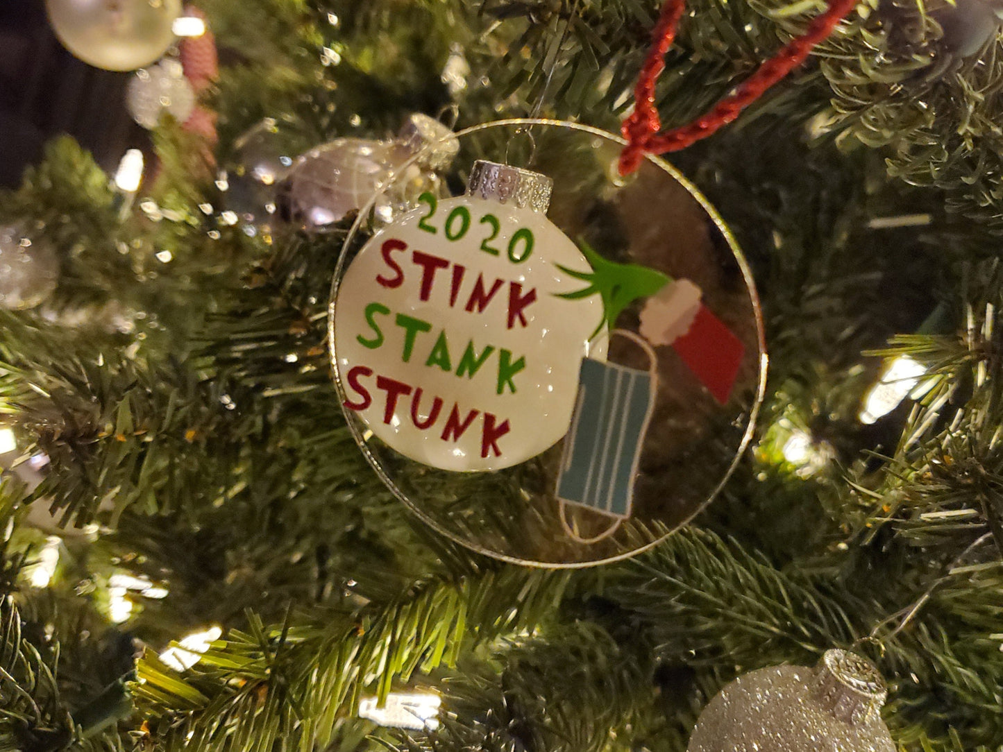 STINK STANK STUNK 2020 GRINCH ORNAMENT
