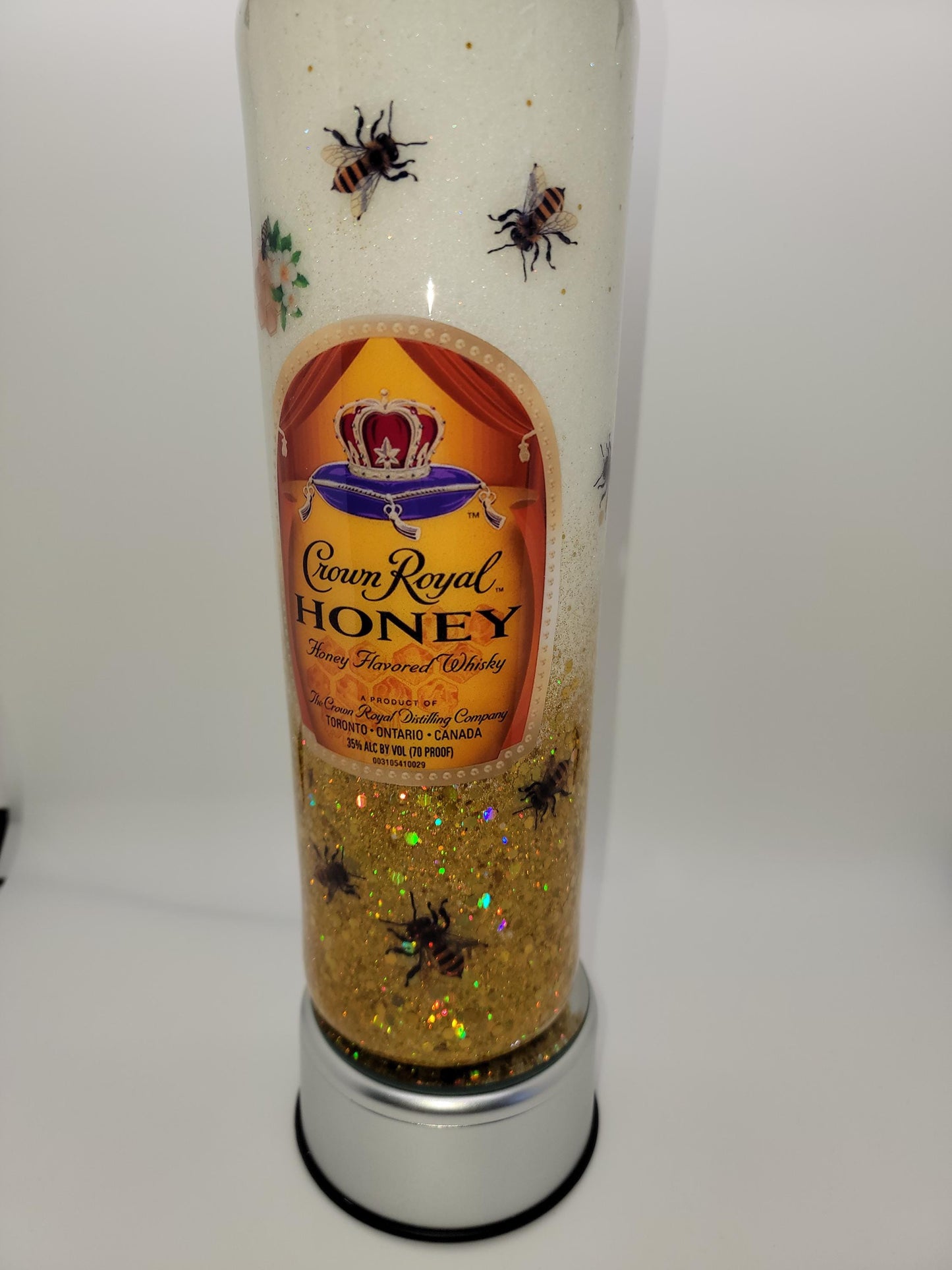 CROWN ROYAL APPLE GLITTER TUMBLER