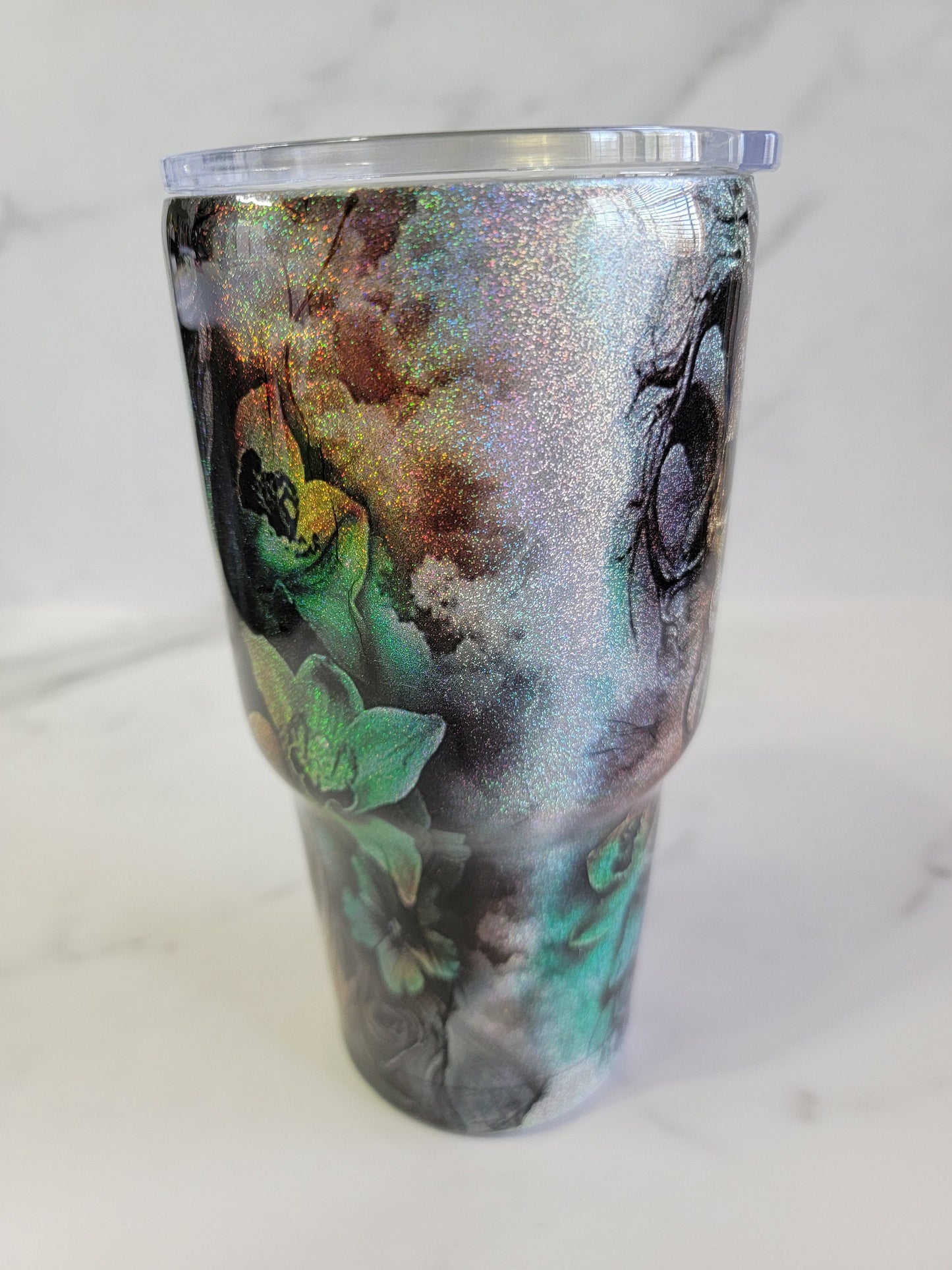 SKULL/WOMAN TATTOO TUMBLER