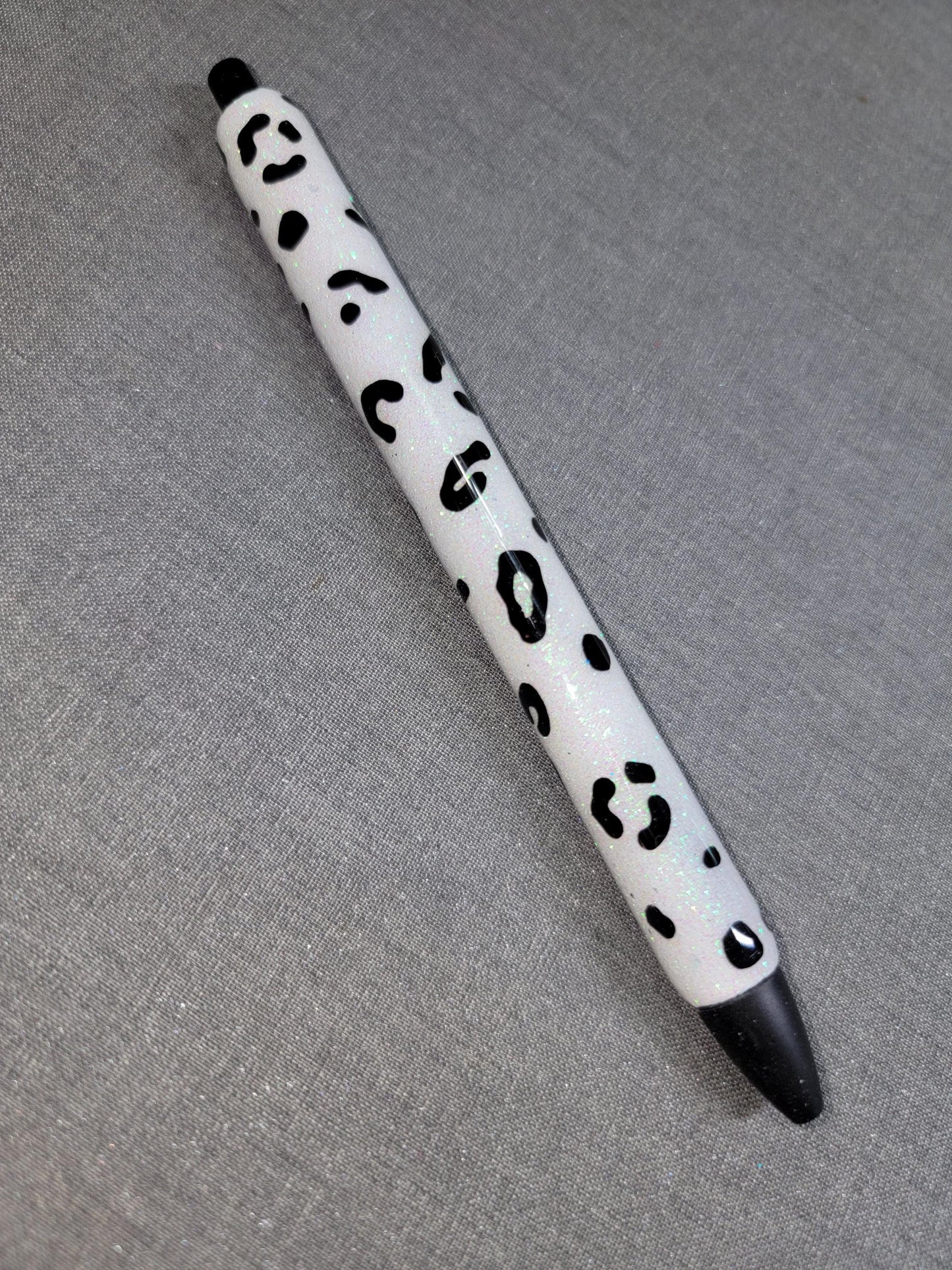 GLITTER WITH LEOPARD PRINT EPOXY PEN
