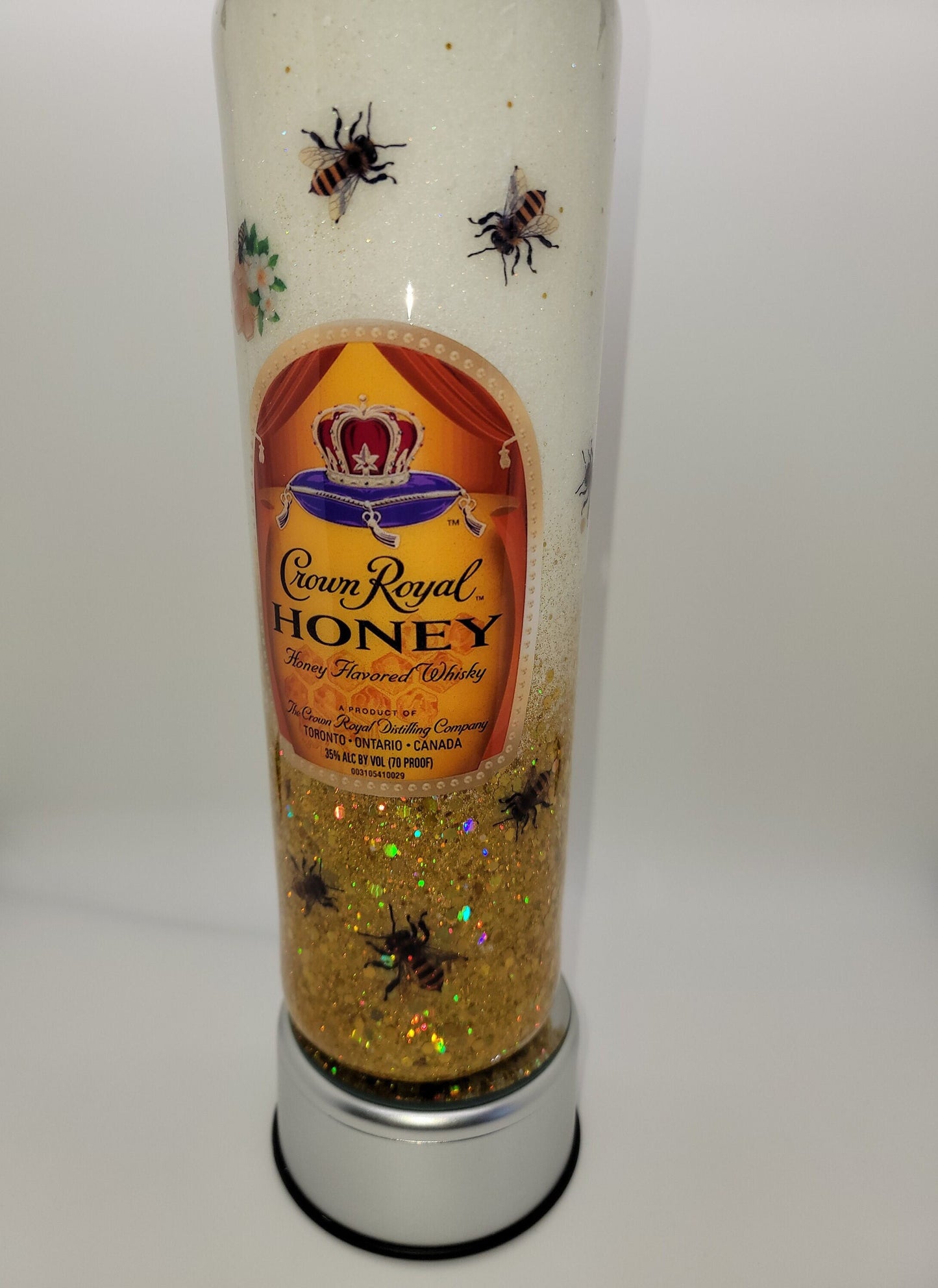 CROWN ROYAL HONEY GLITTER TUMBLER
