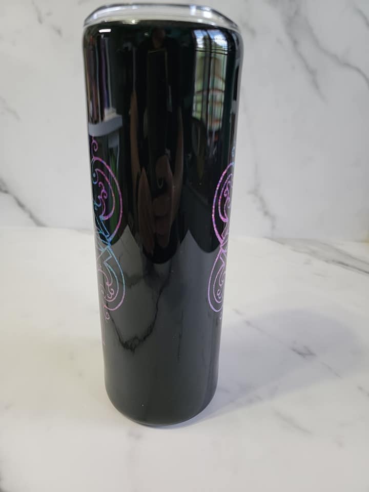 MULTICOLORED MANDALA PEEK A BOO TUMBLER