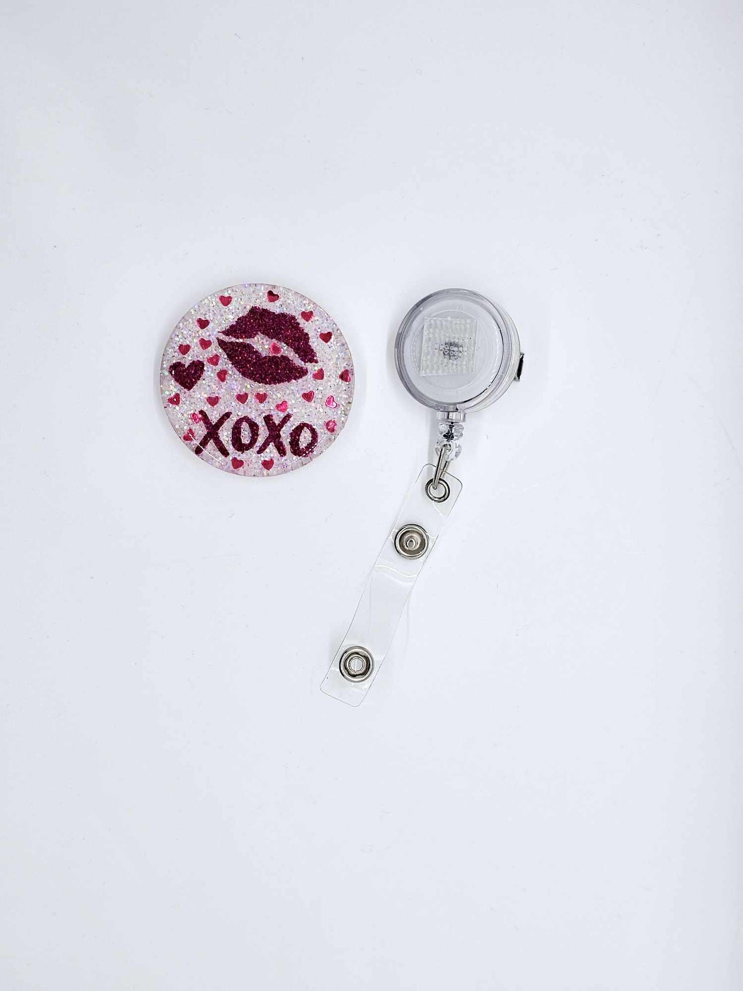XOXO VALENTINES BADGE REEL