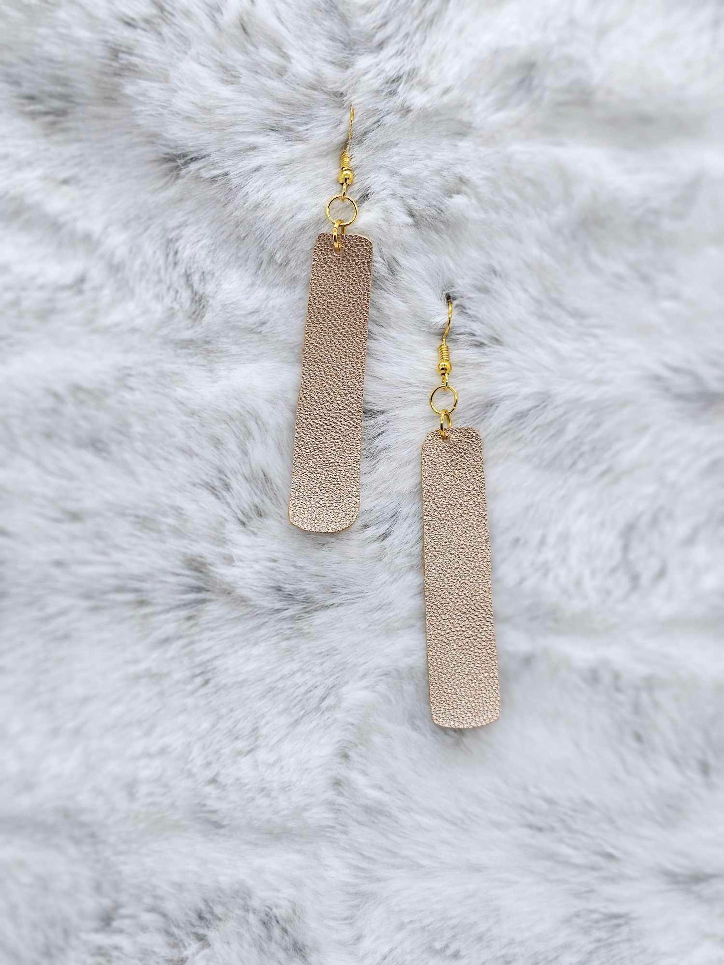 FAUX LEATHER EARRINGS