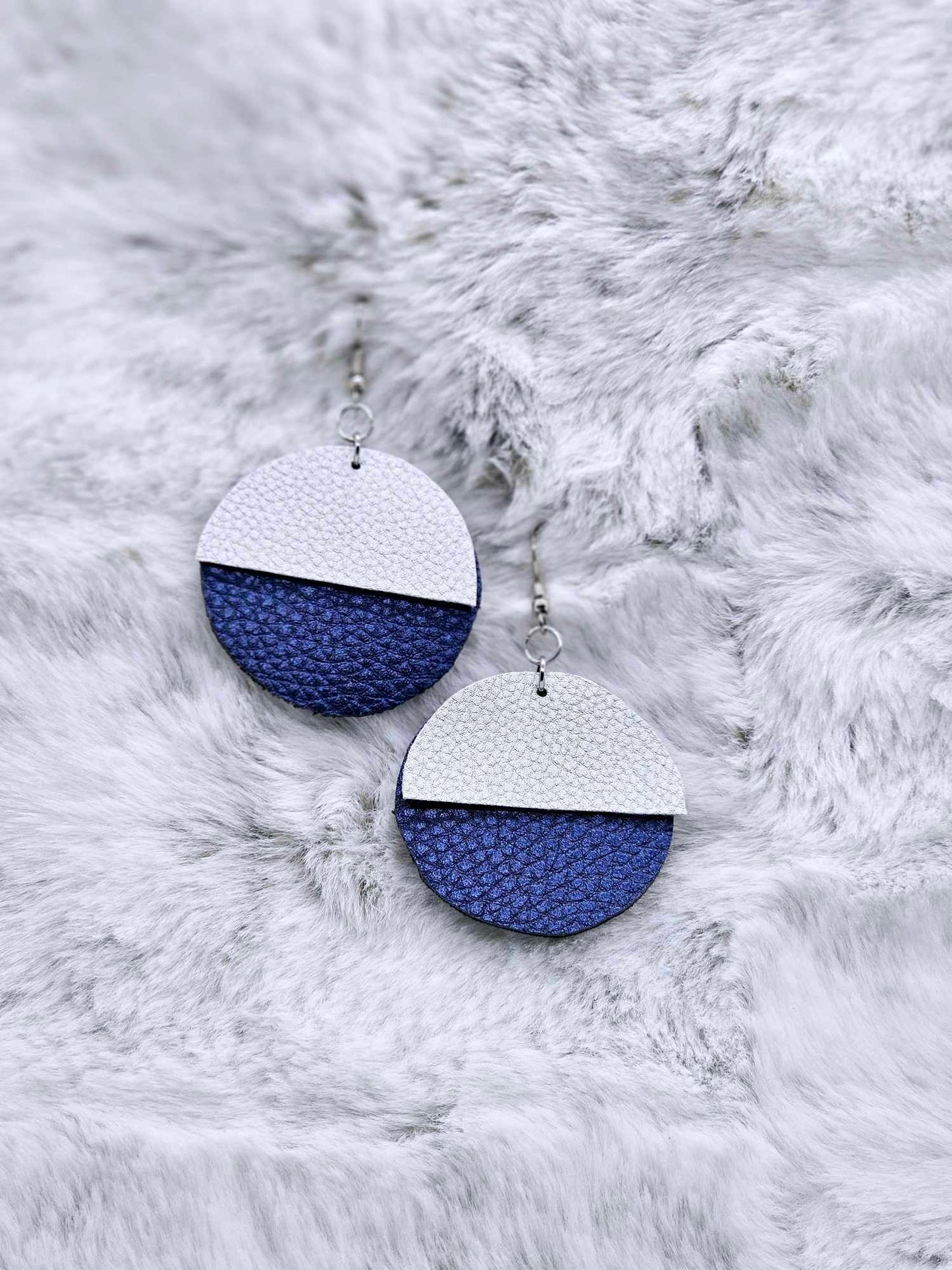 FAUX LEATHER EARRINGS