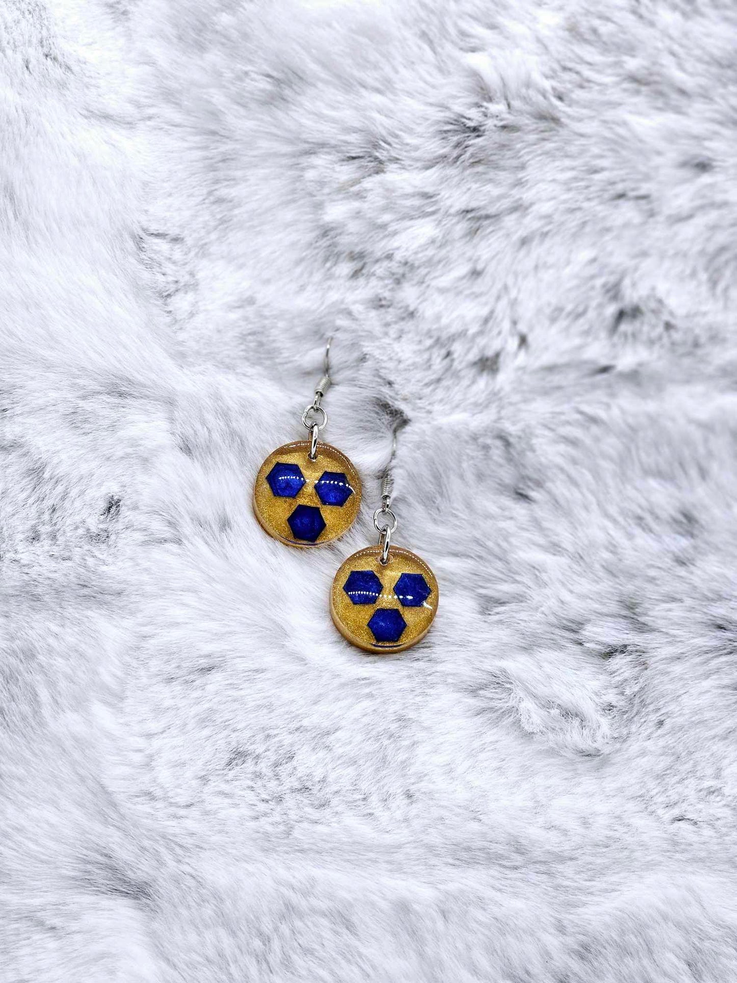 BIOHAZARD RESIN EARRINGS