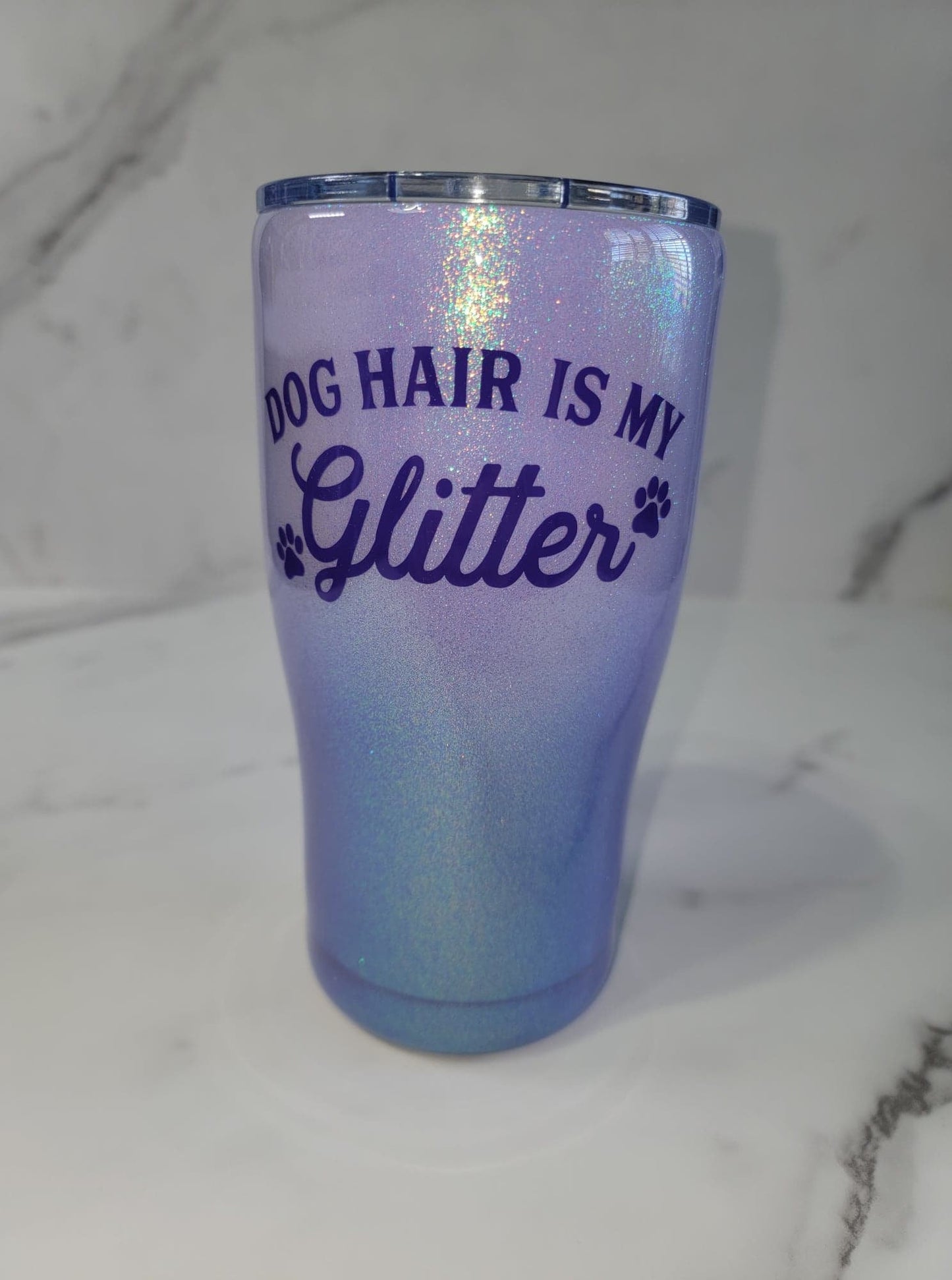 DOG HAIR IS MY GLITTER TUMBLER