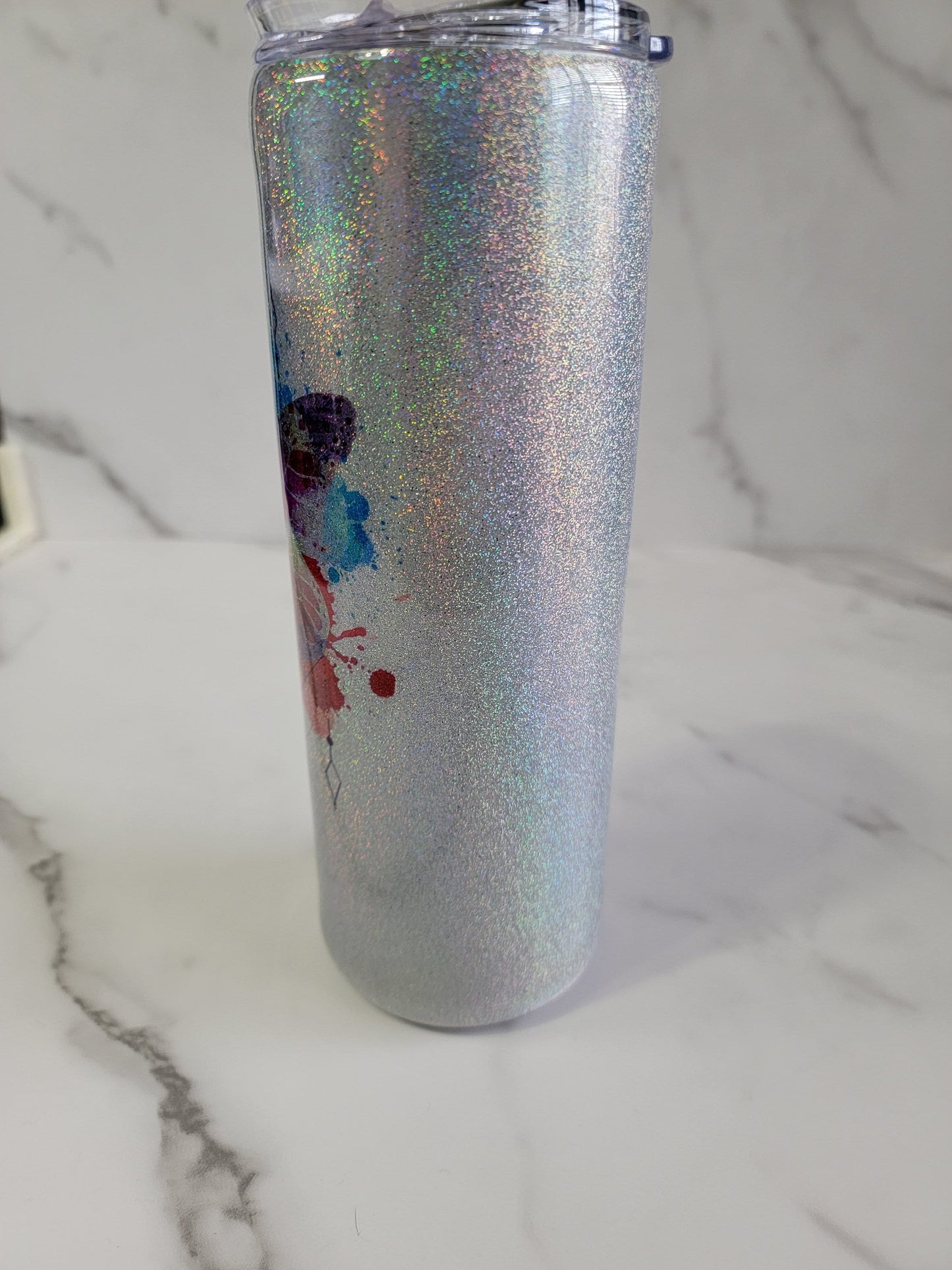 WATERCOLOR BUTTERFLY TATTOO TUMBLER