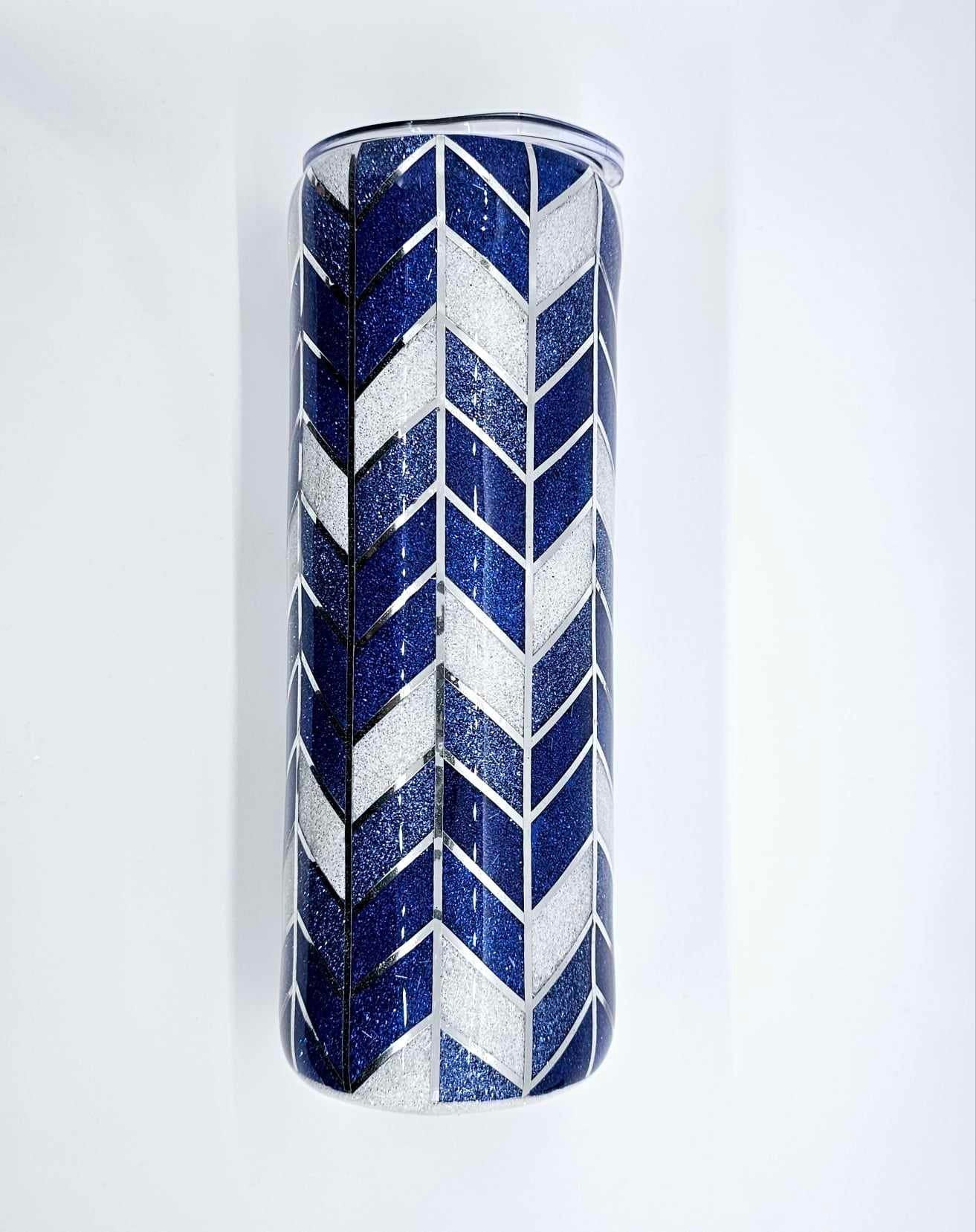 TANGRAM GLITTER TUMBLER