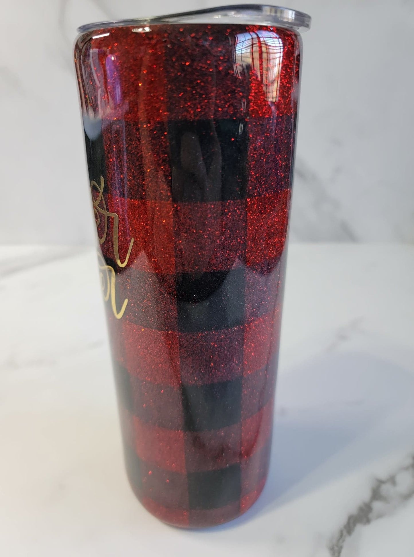 BUFFALO PLAID SWEATER WEATHER TUMBLER