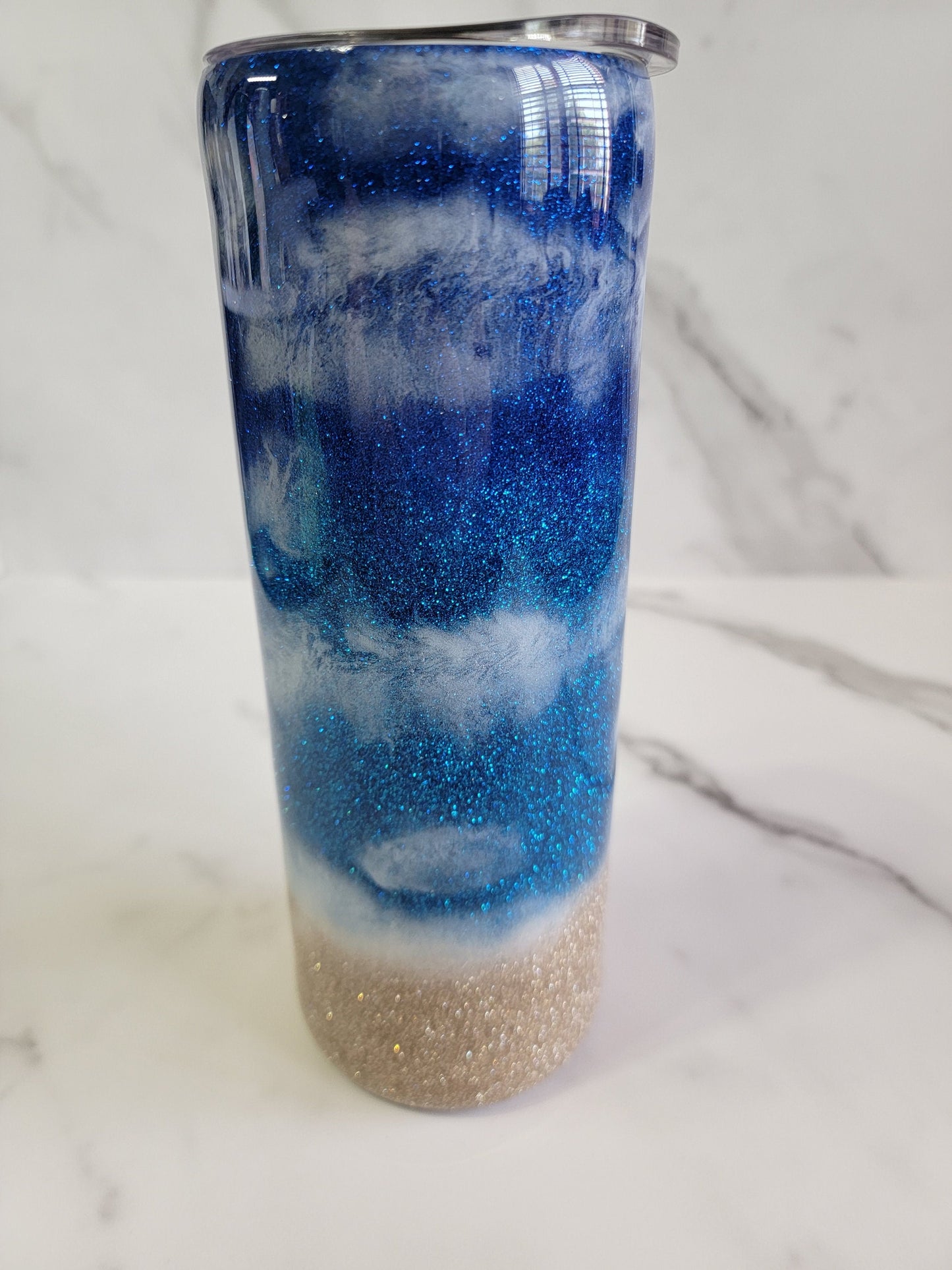 GLITTER BEACH TUMBLER
