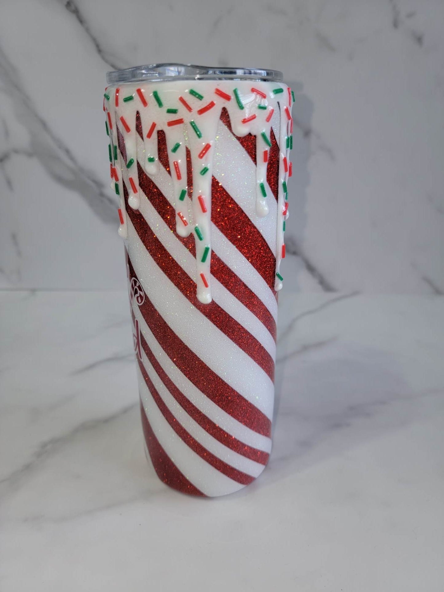 SWEET BUT A LITTLE TWISTED CANDY WITH DRIPS TUMBLER