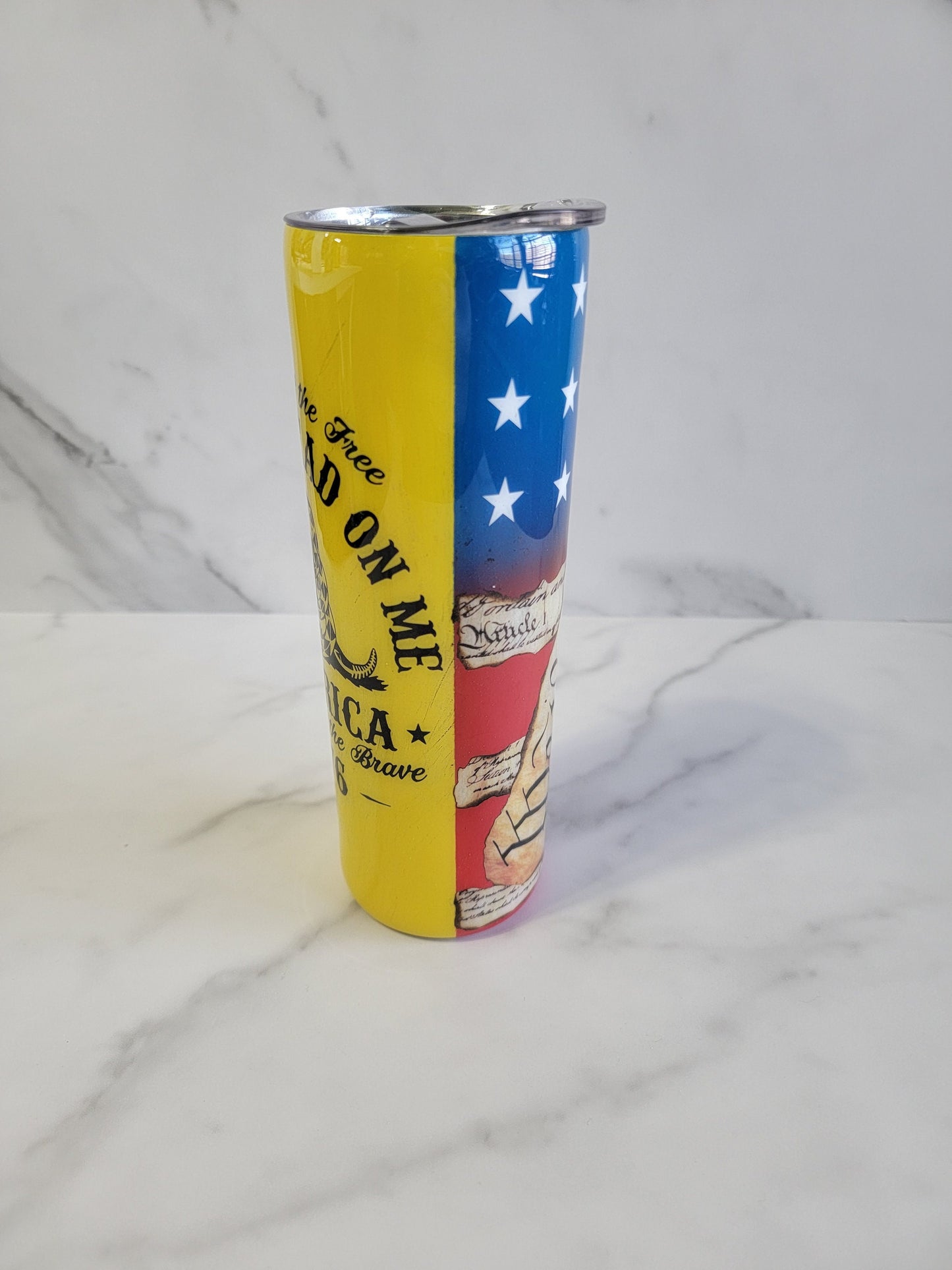 WE THE PEOPLE/GADSDEN FLAG SPLIT TUMBLER