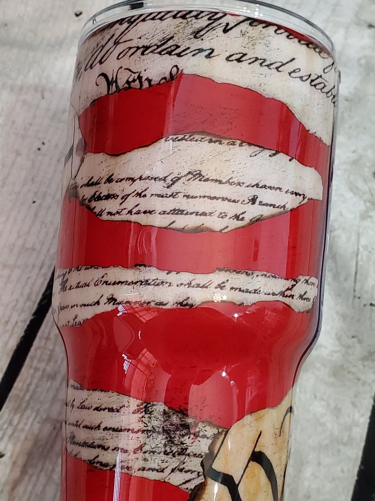 WE THE PEOPLE DISTRESSED TUMBLER