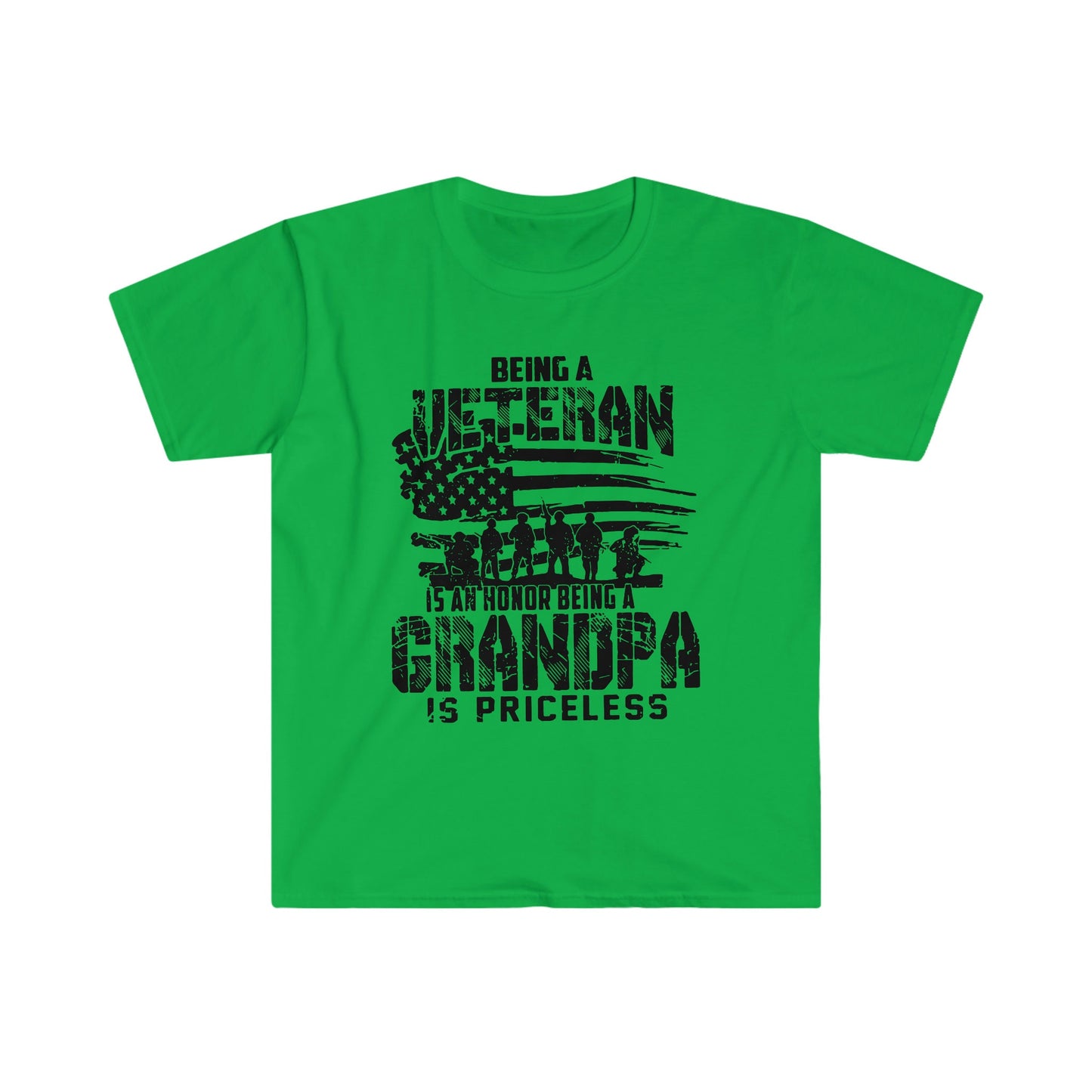 BEING A VETERAN IS AN HONOR BEING A GRANDPA IS PRICELESS T-SHIRT