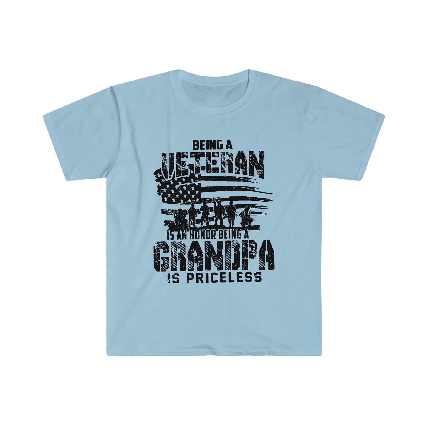 BEING A VETERAN IS AN HONOR BEING A GRANDPA IS PRICELESS T-SHIRT