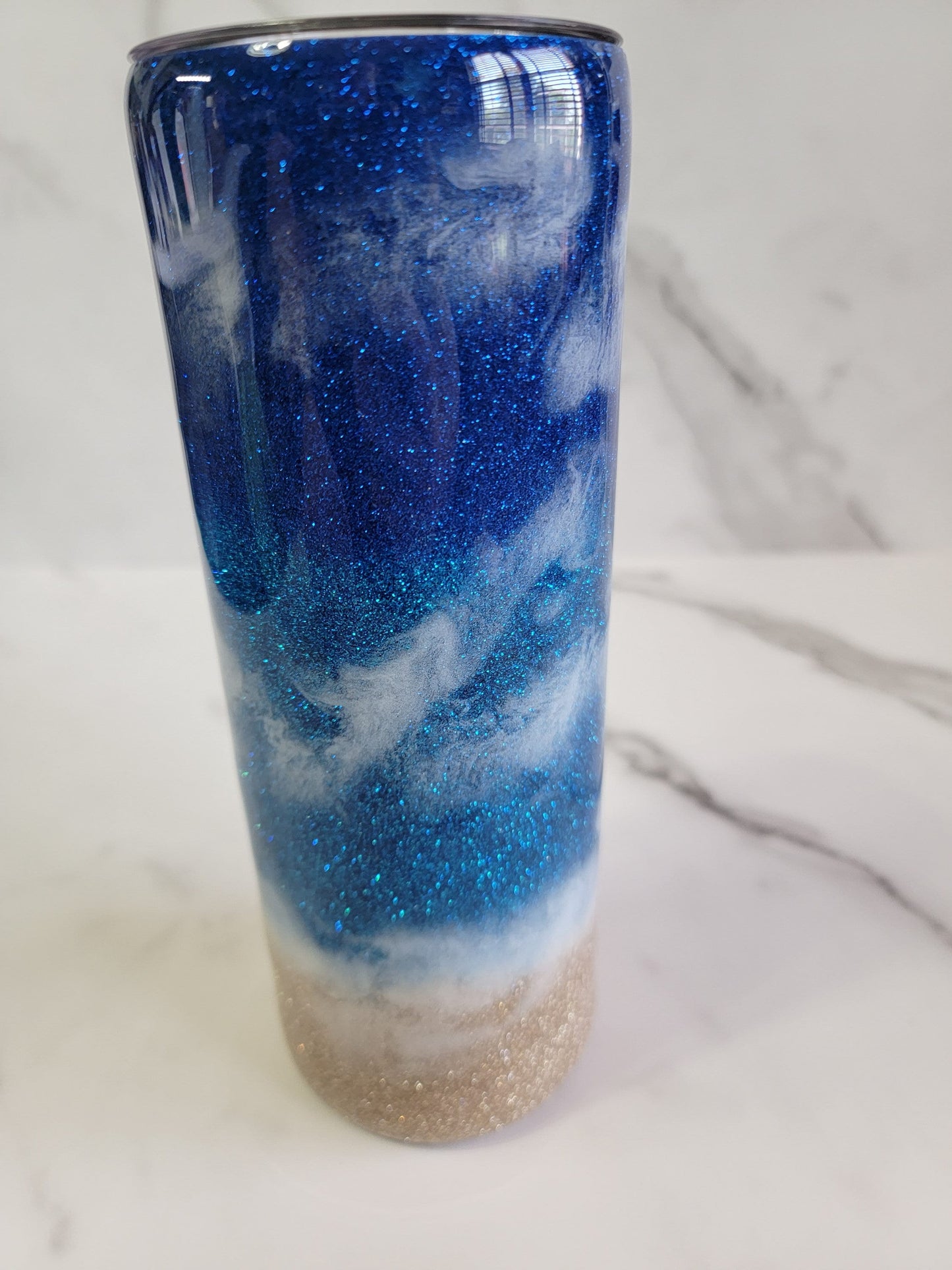 GLITTER BEACH TUMBLER