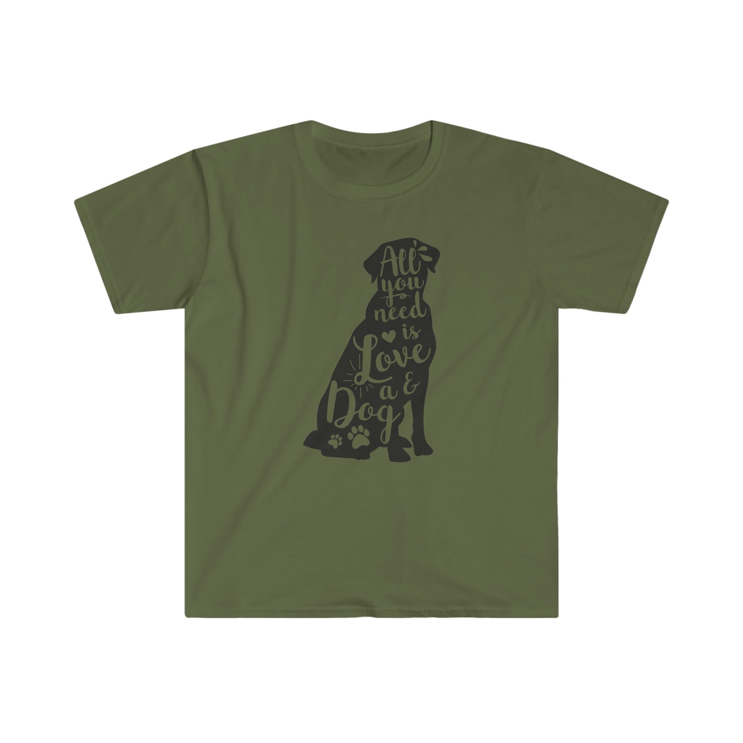ALL YOU NEED IS LOVE AND A DOG T-SHIRT