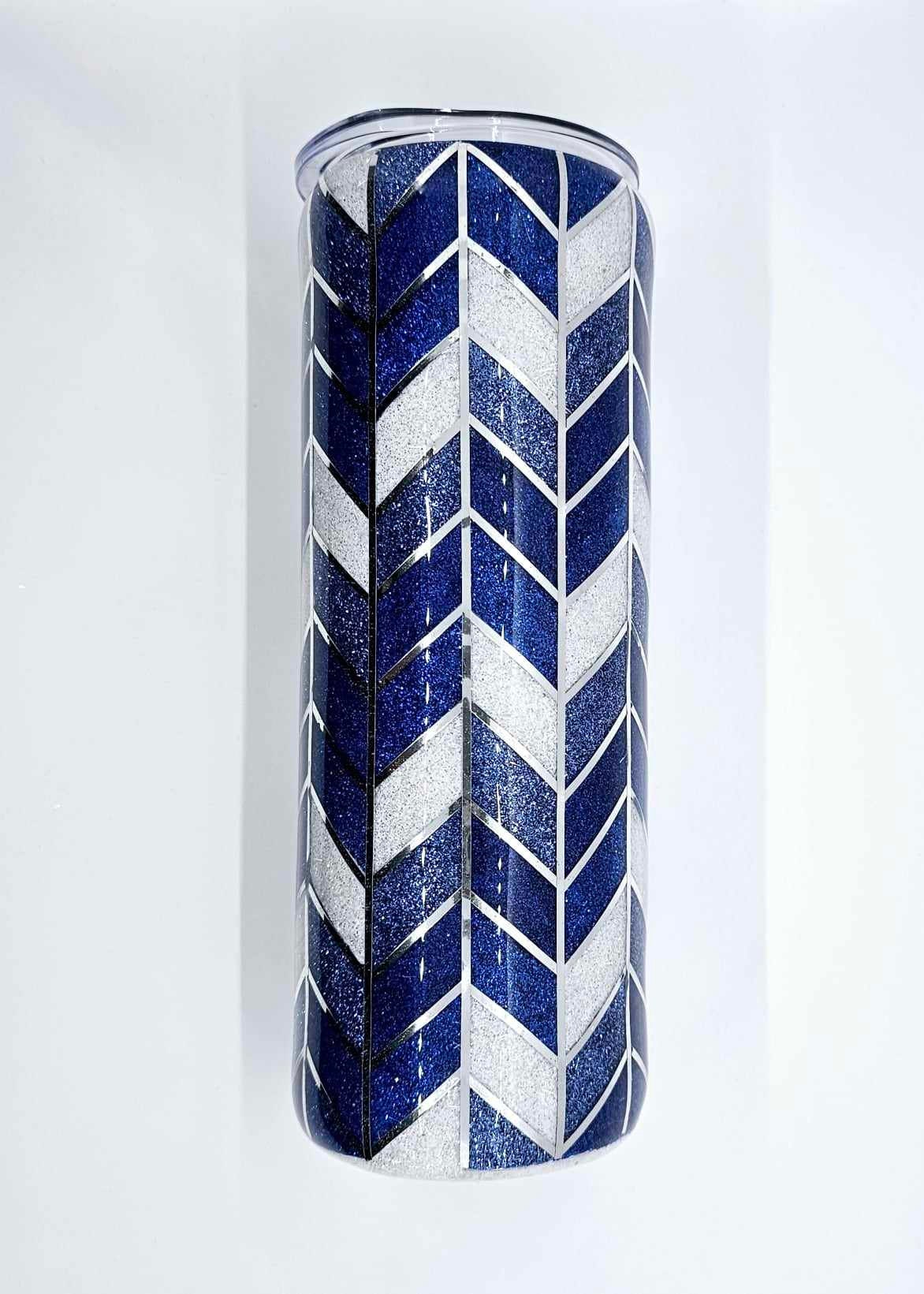 TANGRAM GLITTER TUMBLER