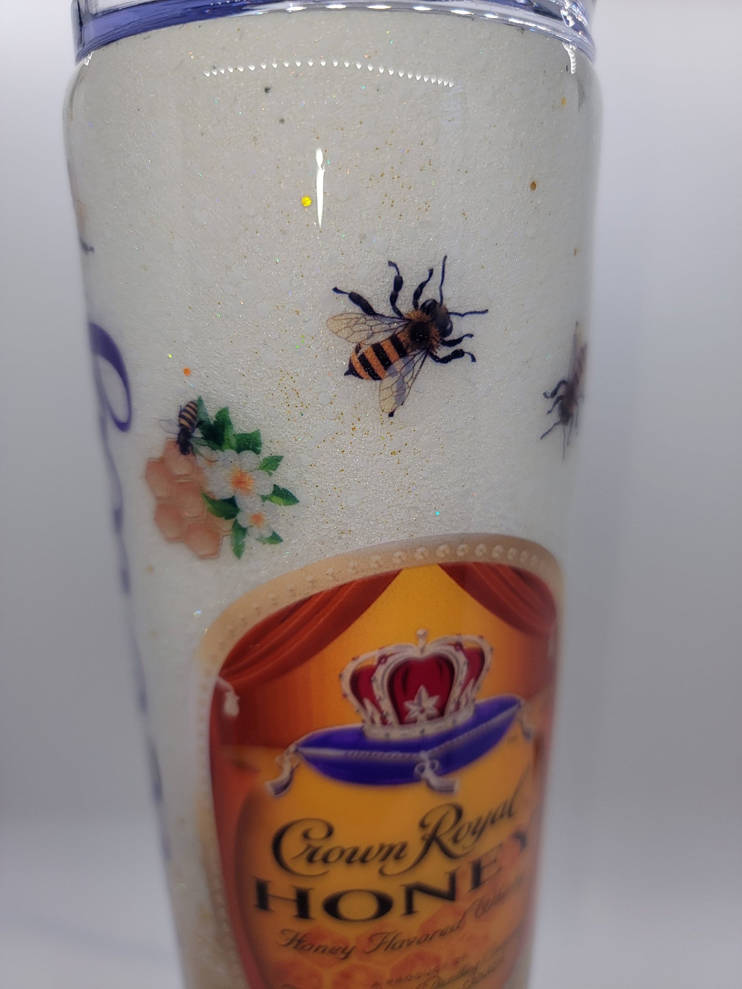 CROWN ROYAL HONEY GLITTER TUMBLER