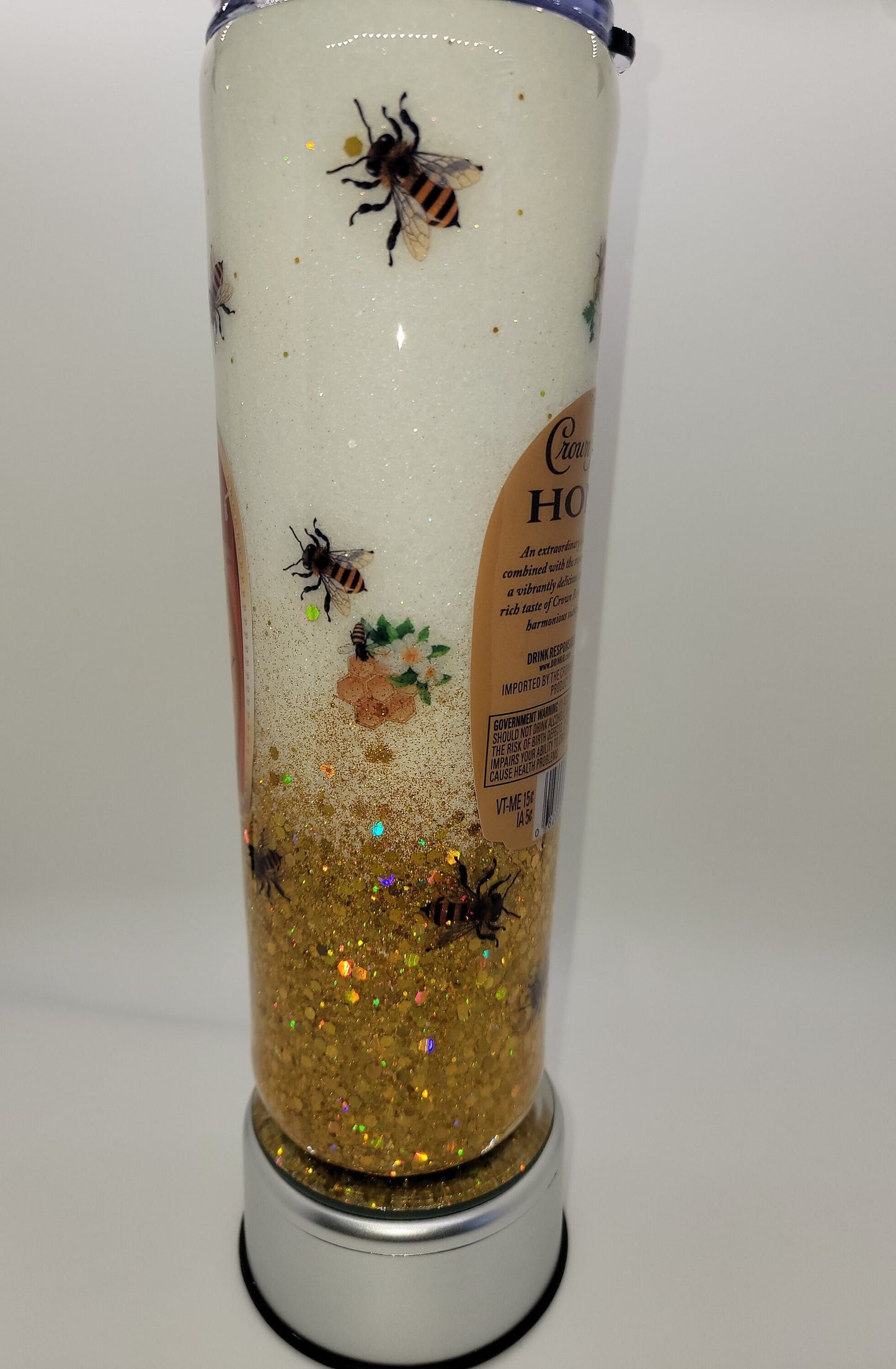 CROWN ROYAL HONEY GLITTER TUMBLER