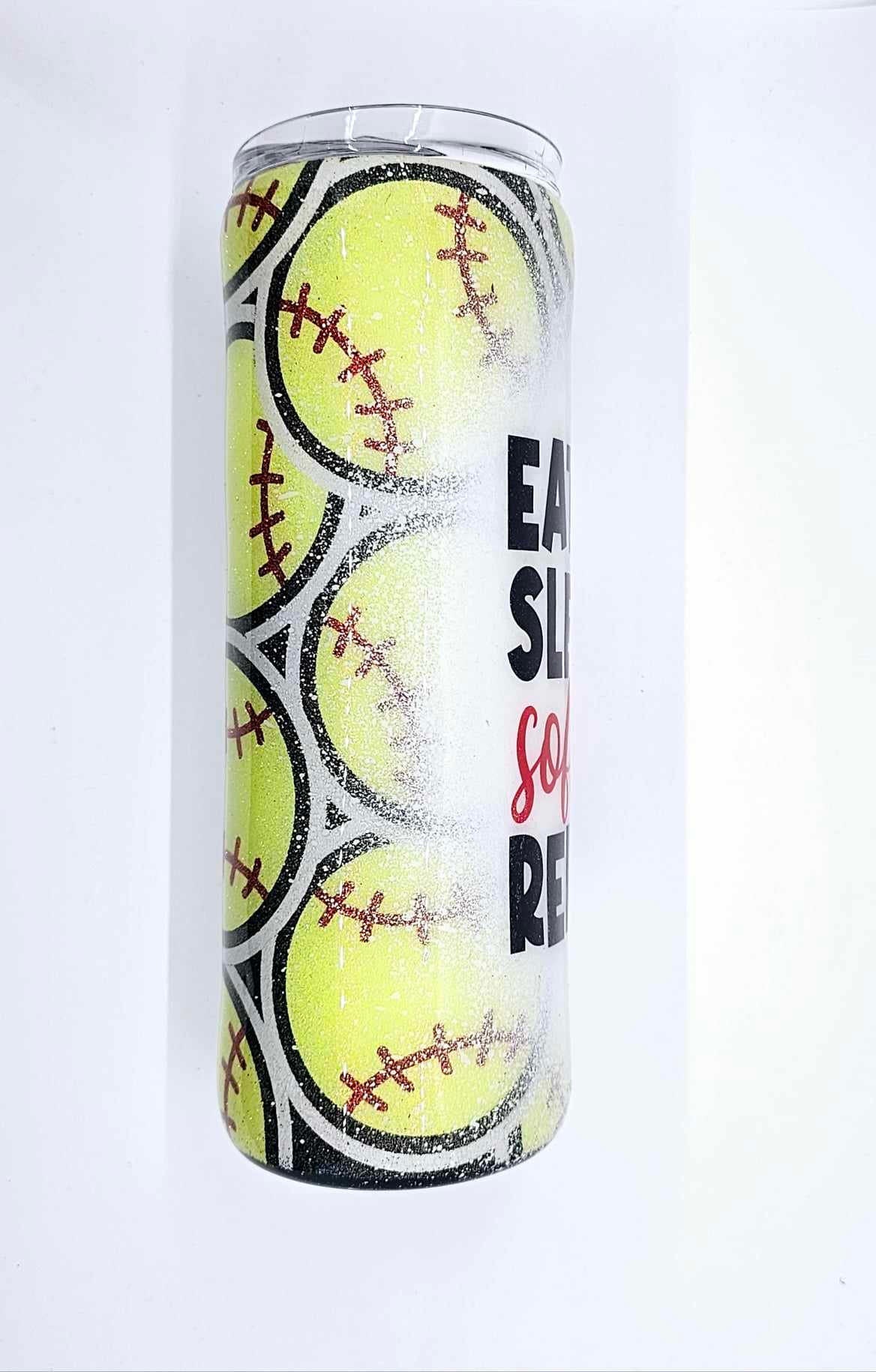 EAT, SLEEP, SOFTBALL, REPEAT TUMBLER