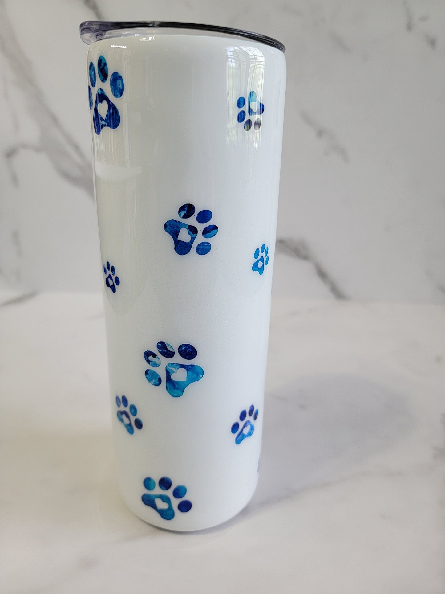 PAW PRINT AND HEARTS TUMBLER