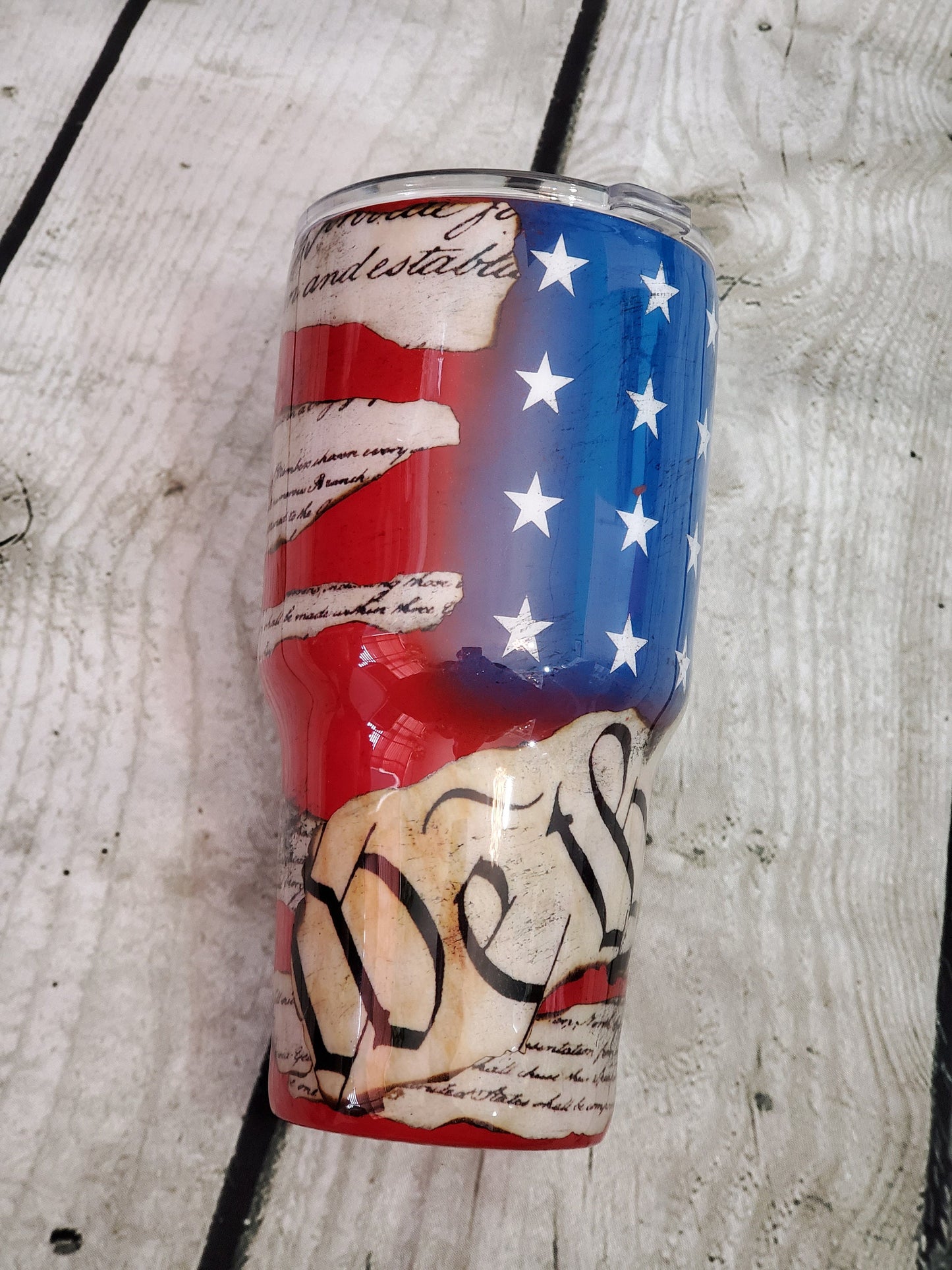 WE THE PEOPLE DISTRESSED TUMBLER