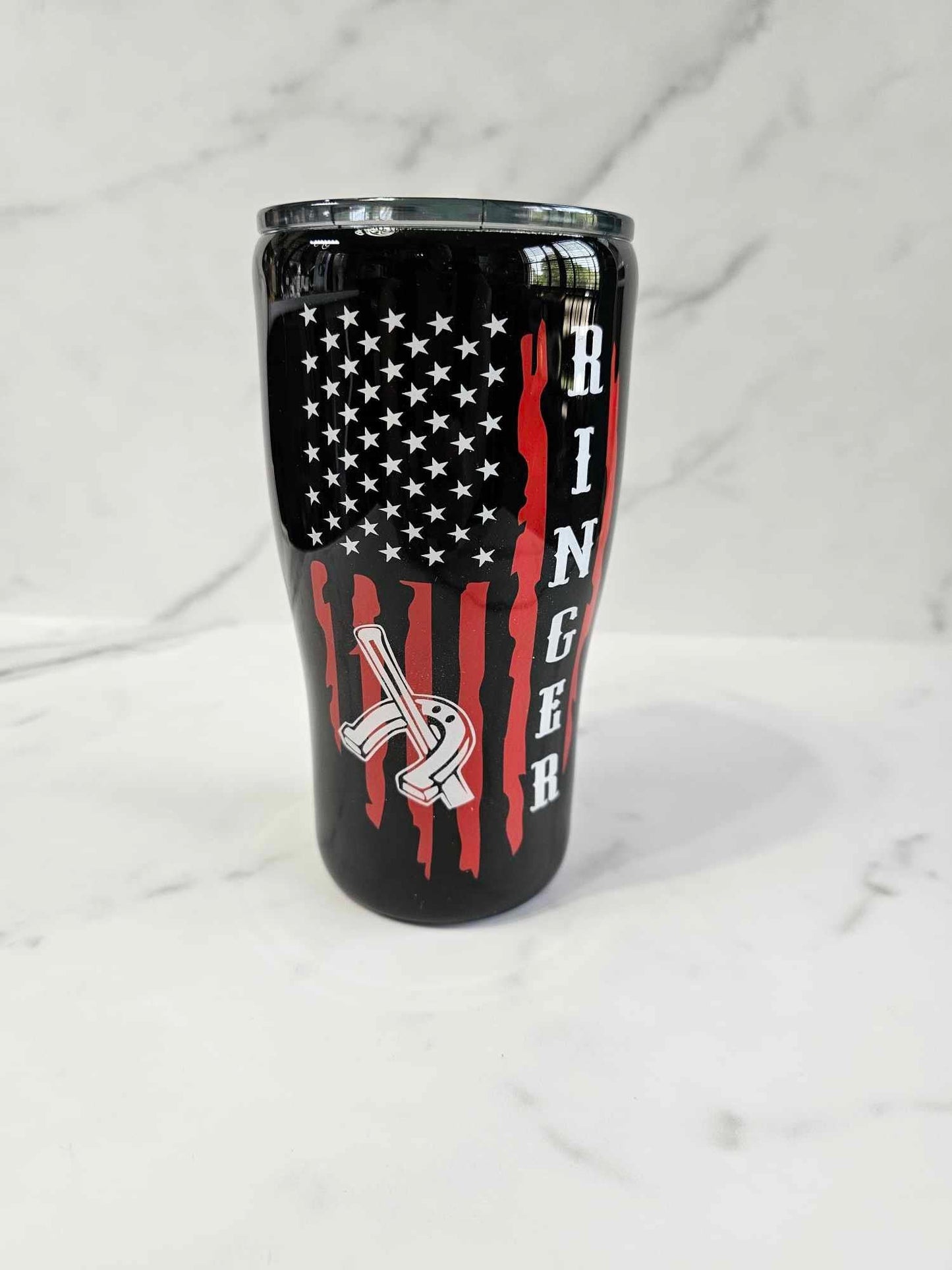 RINGER DISTRESSED FLAG TUMBLER