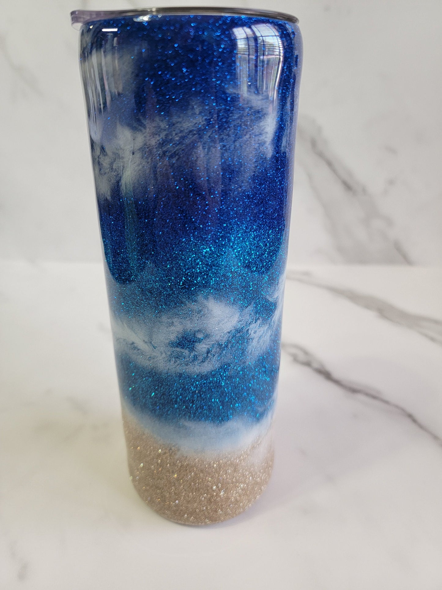 GLITTER BEACH TUMBLER