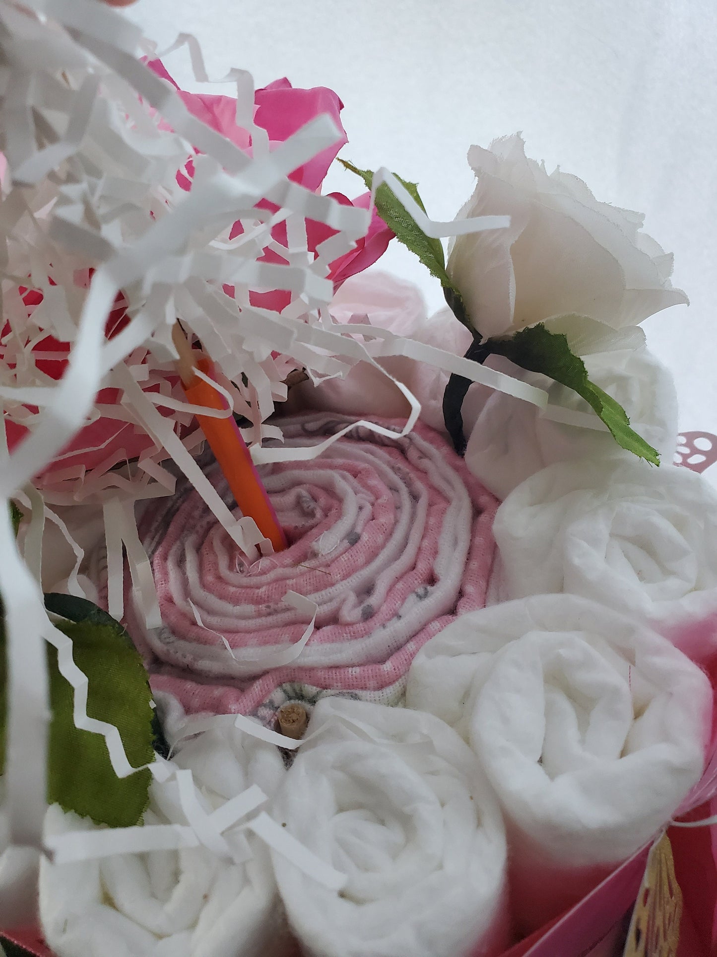 BABY GIRL BUTTERFLY DIAPER CAKE