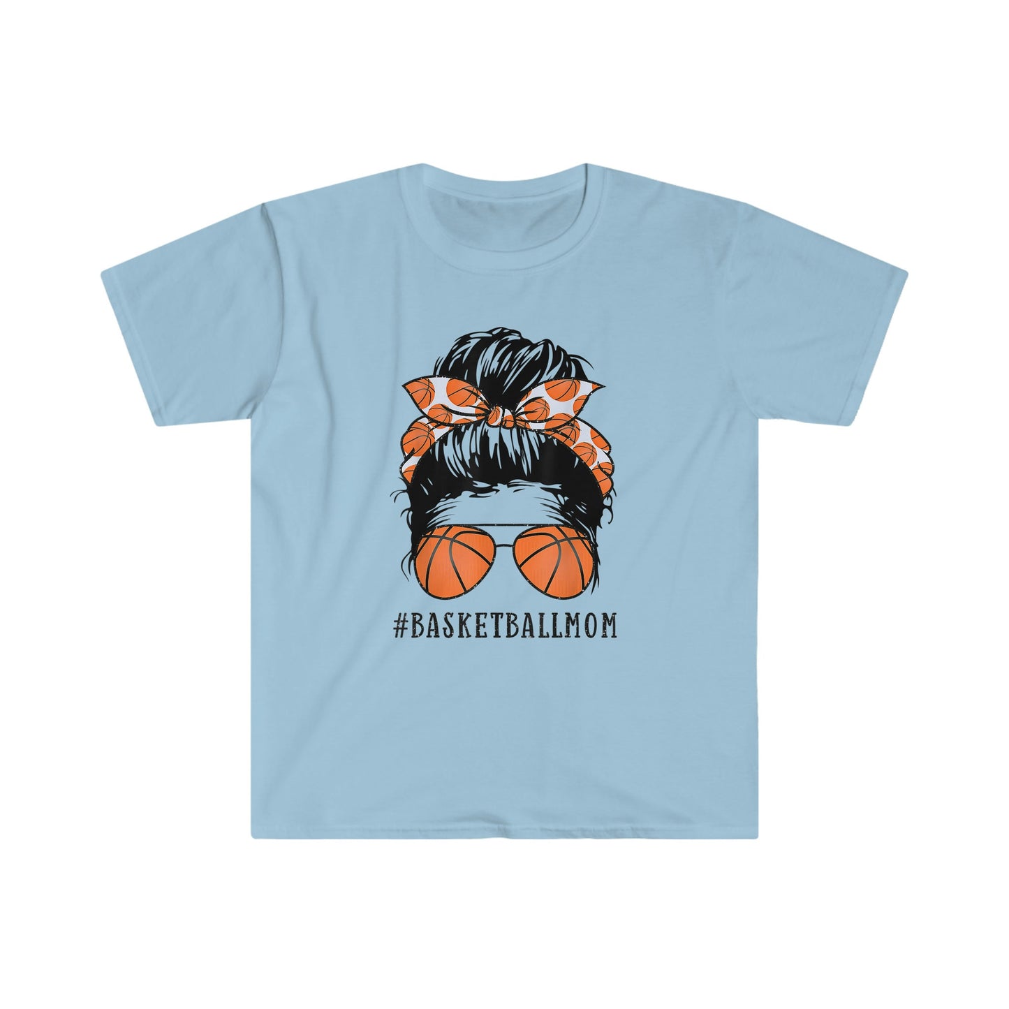 MESSY BUN BASKETBALL MOM T-SHIRT