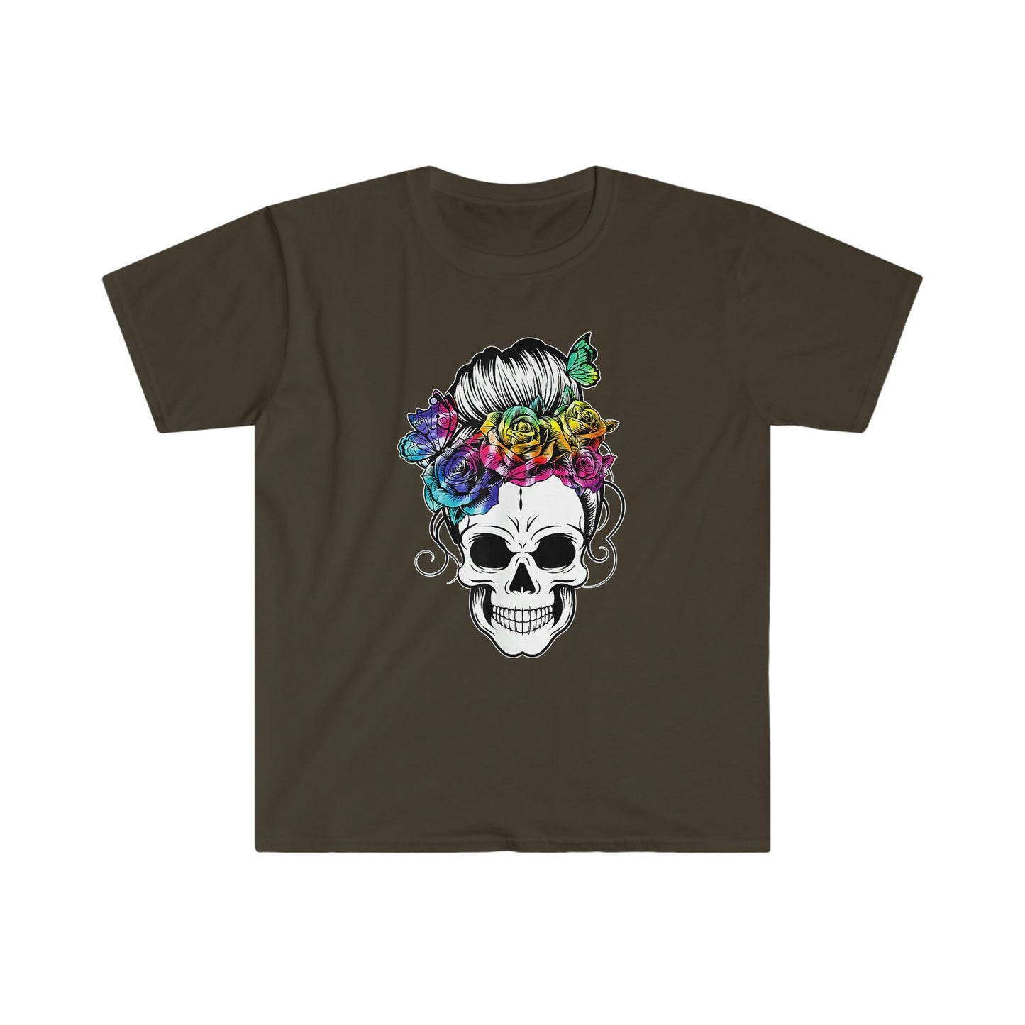 MESSY BUN SKULL T-SHIRT
