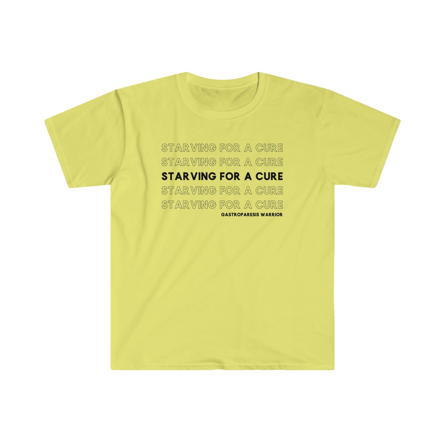 STARVING FOR A CURE GASTROPARESIS AWARENESS T-SHIRT