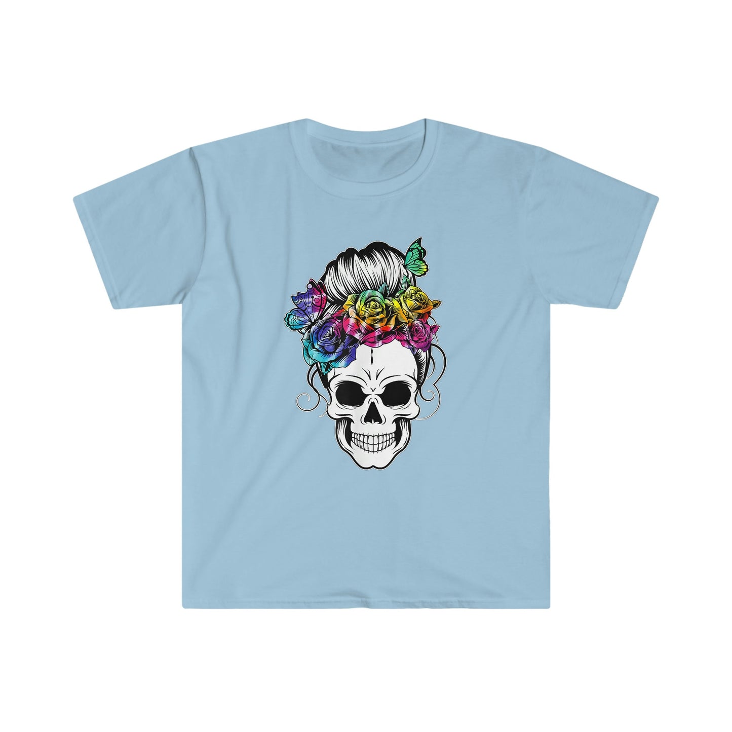 MESSY BUN SKULL T-SHIRT