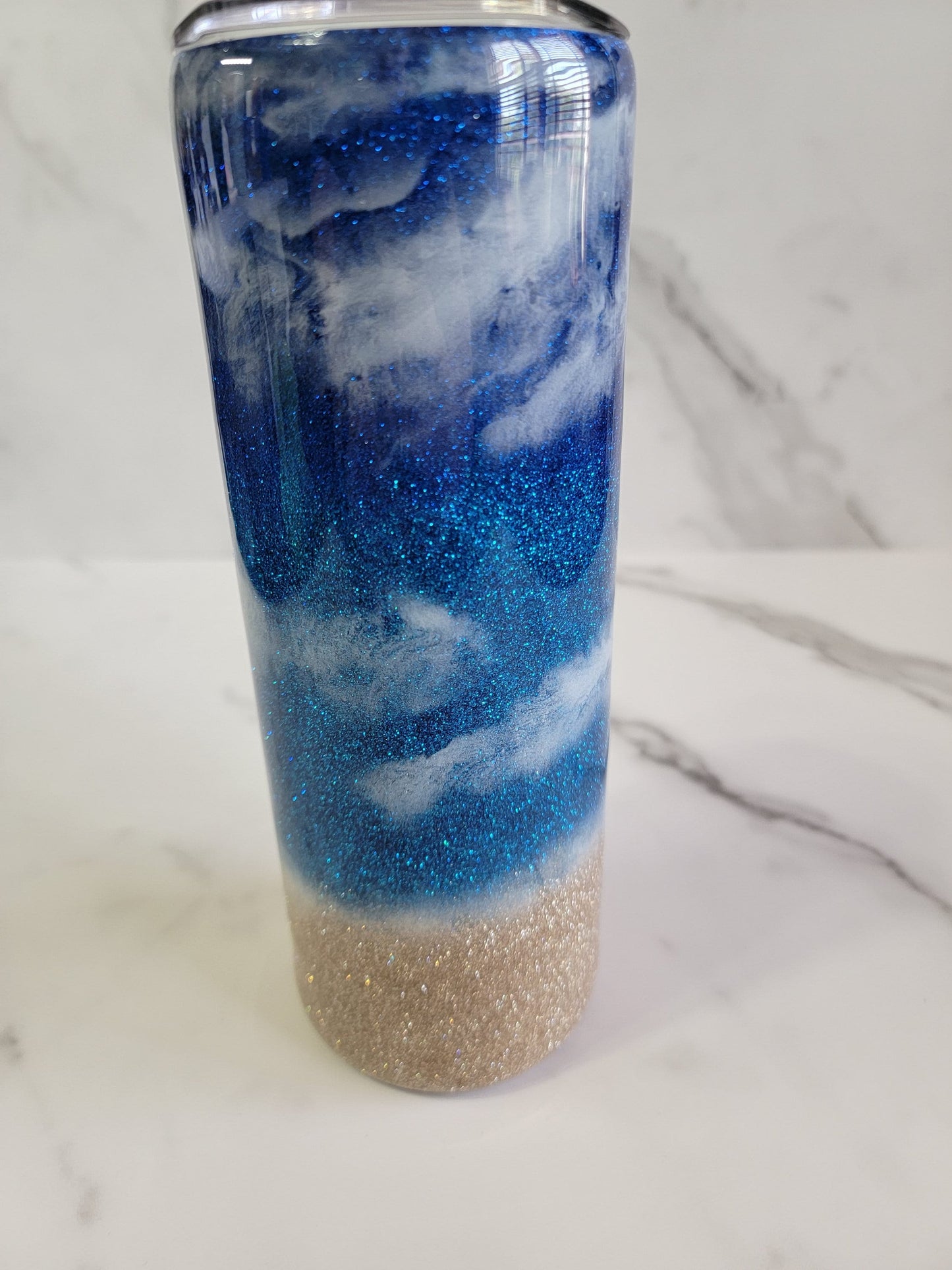 GLITTER BEACH TUMBLER