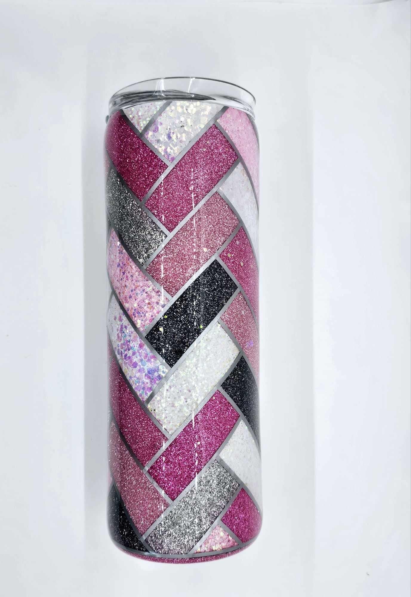TANGRAM BRICK PATTERN TUMBLER