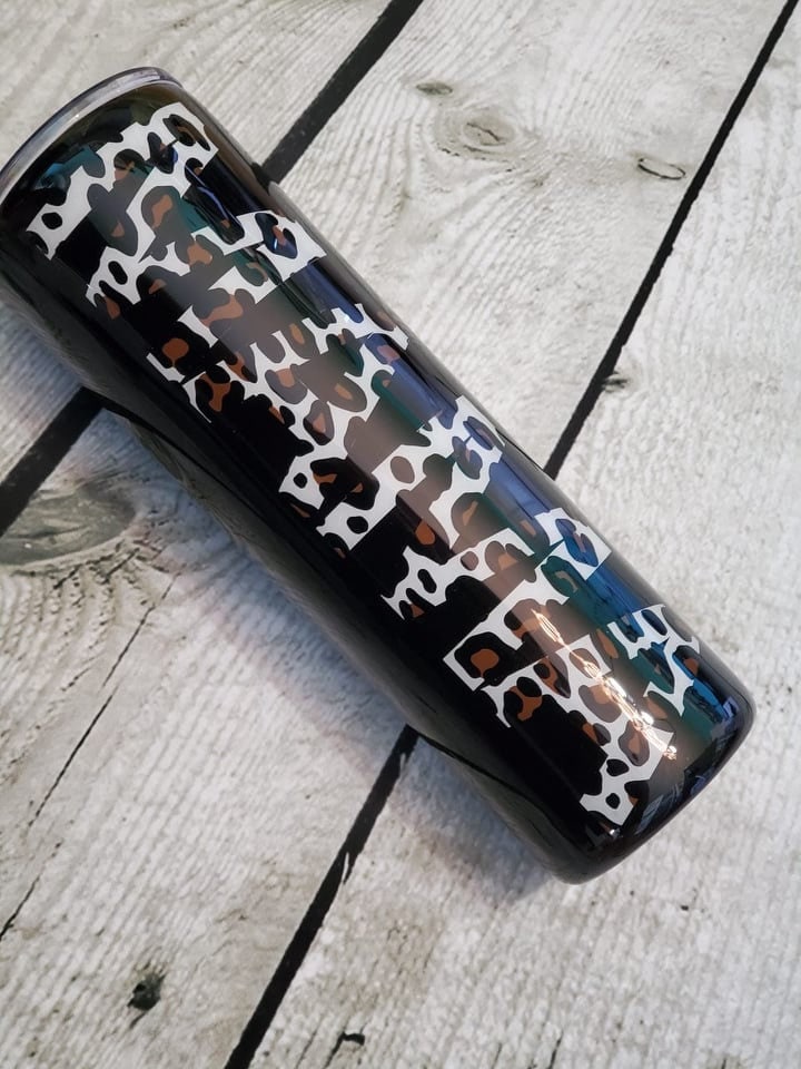 MAMA LEOPARD PRINT TUMBLER