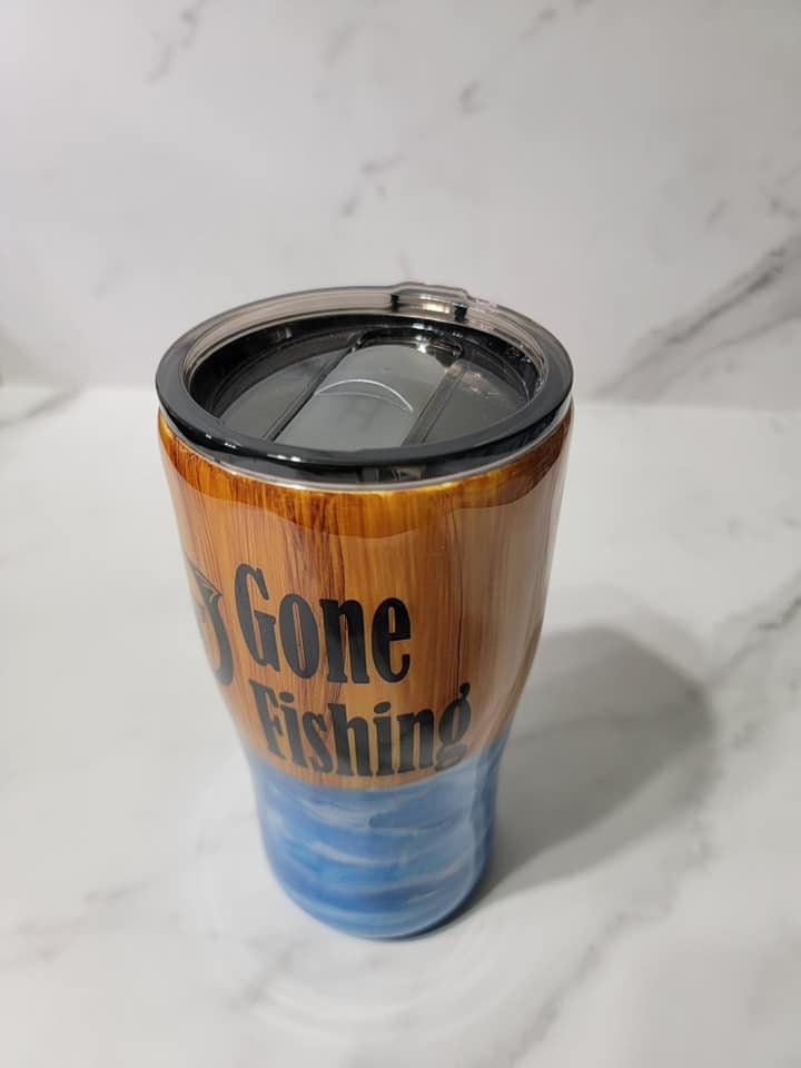 GONE FISHING TUMBLER