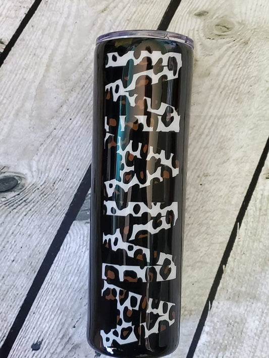 MAMA LEOPARD PRINT TUMBLER