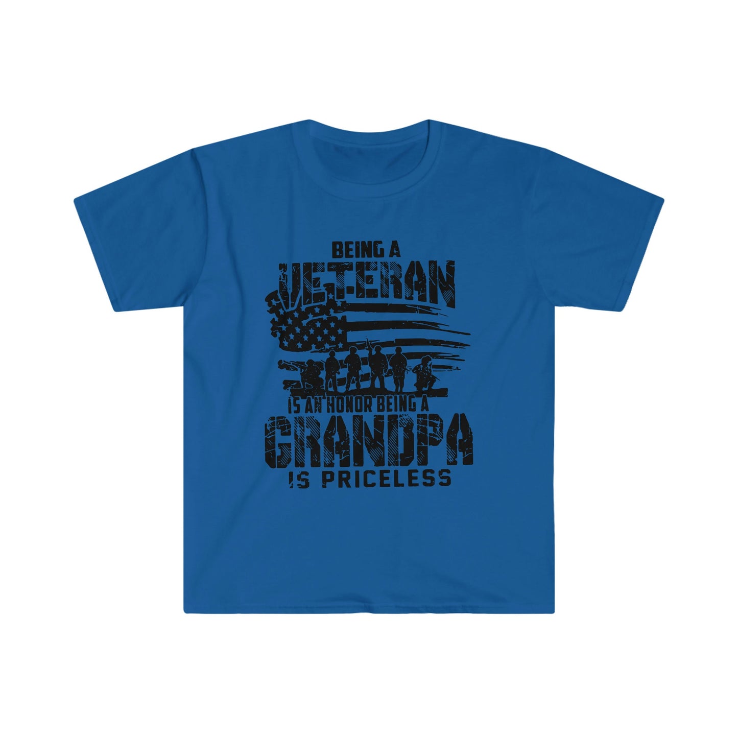 BEING A VETERAN IS AN HONOR BEING A GRANDPA IS PRICELESS T-SHIRT