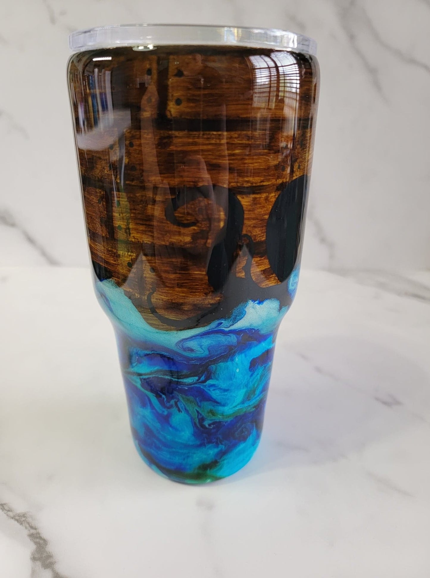 KRAKEN WOODEN SHIP TUMBLER