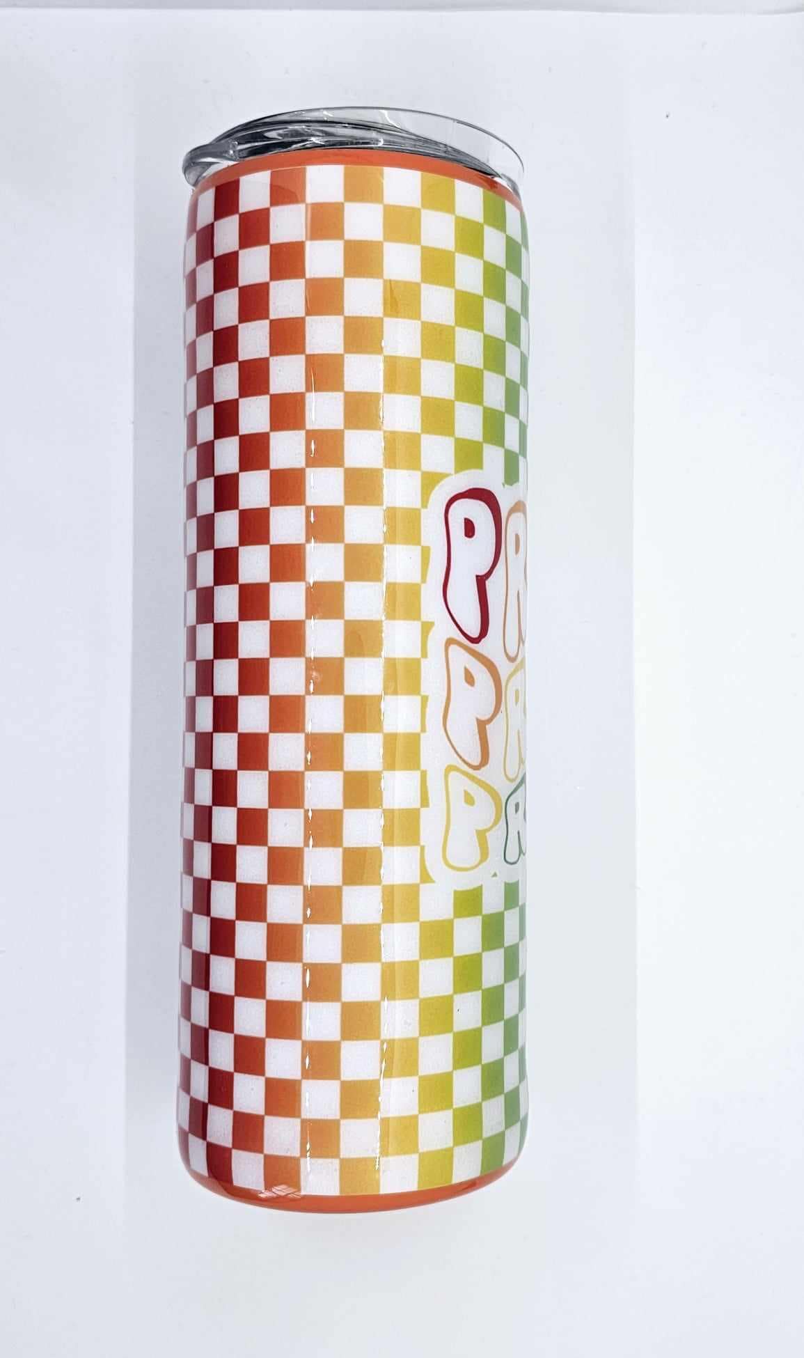 PRIDE CHECKERED TUMBLER