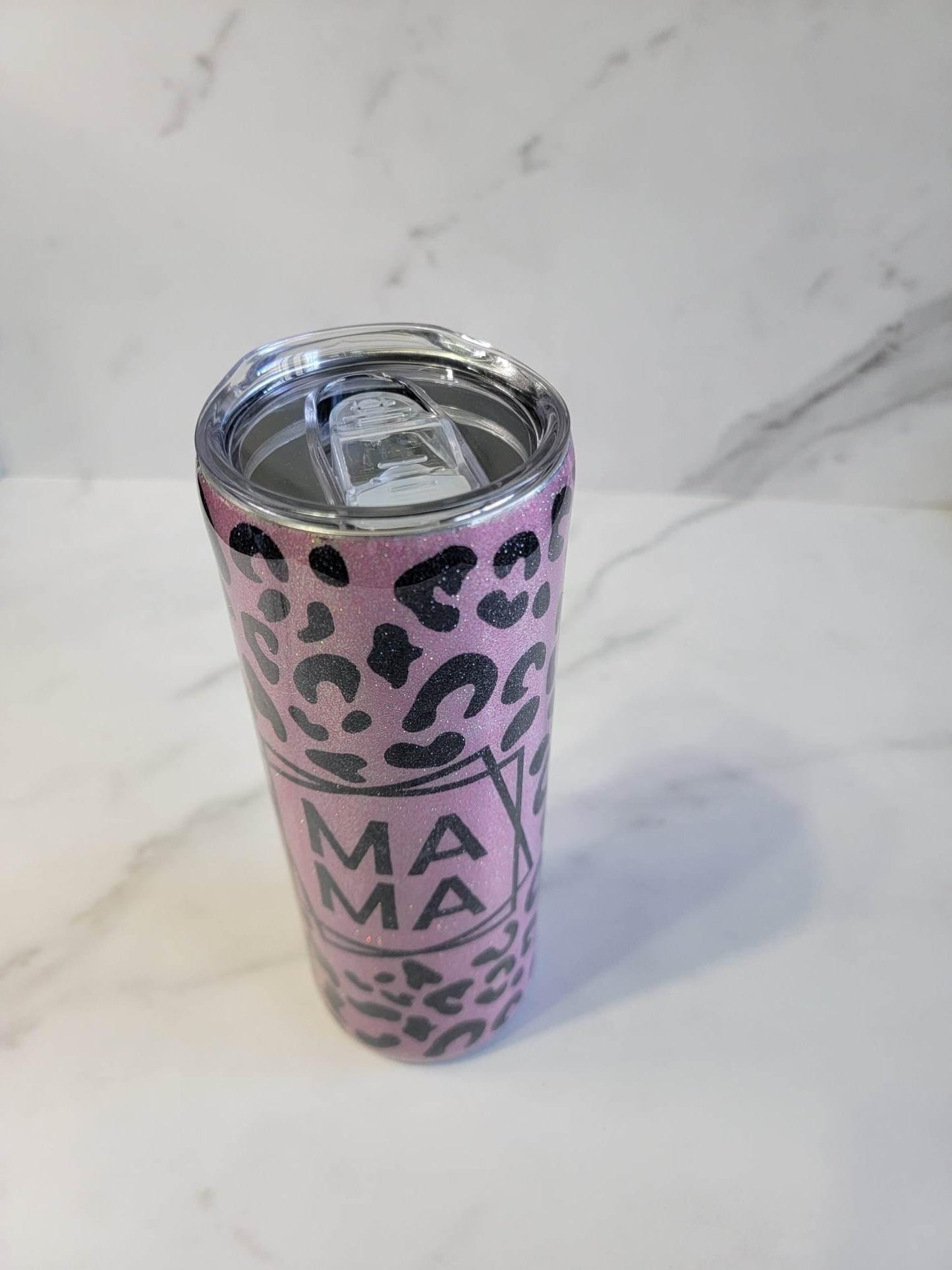 MAMA LEOPARD PRINT TUMBLER