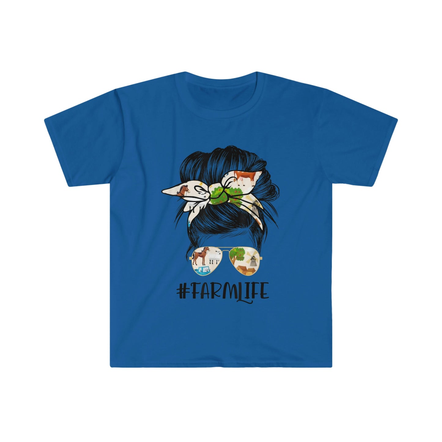 MESSY BUN FARM LIFE T-SHIRT
