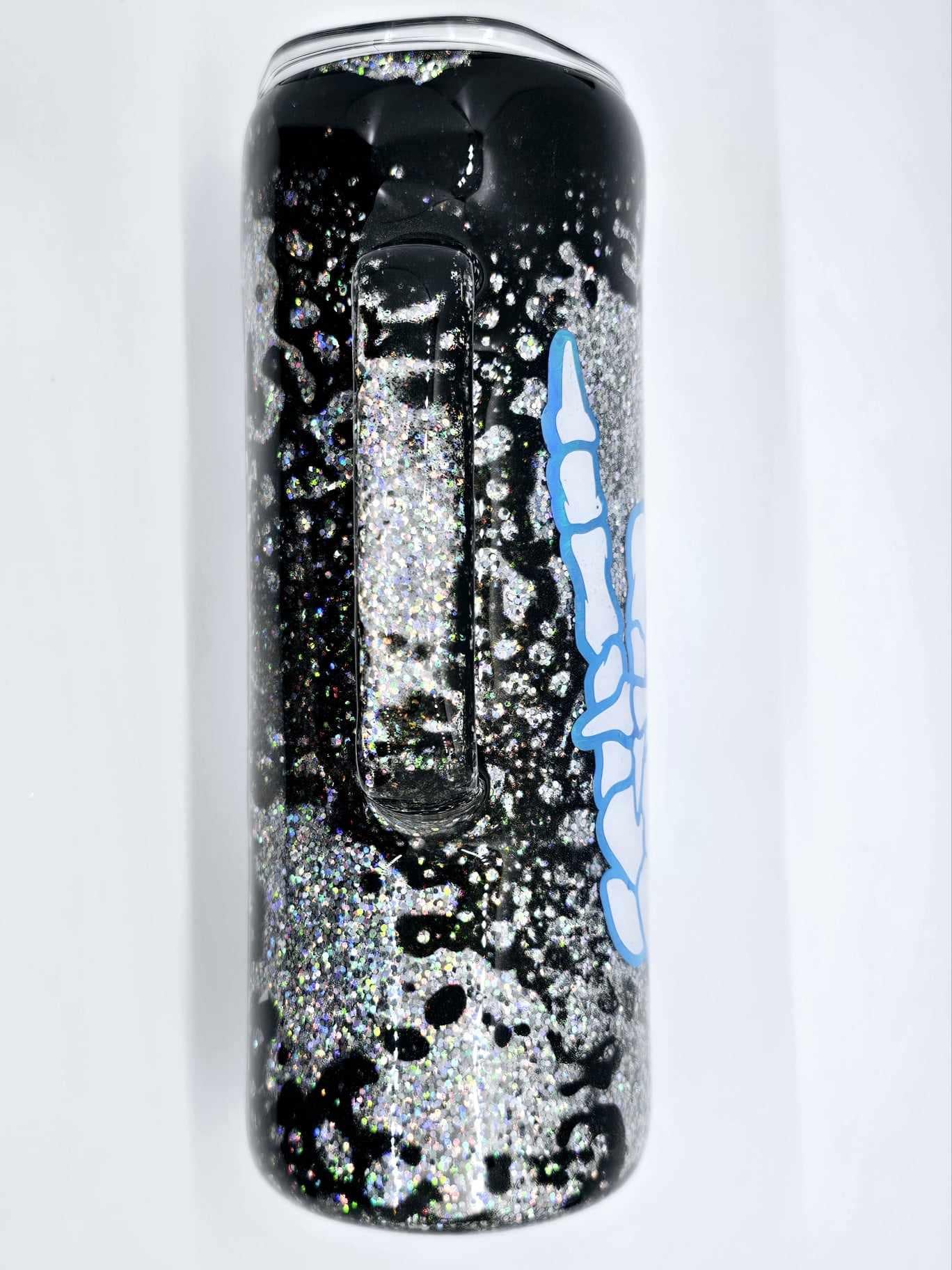 ROCK ON SKELETON HAND TUMBLER