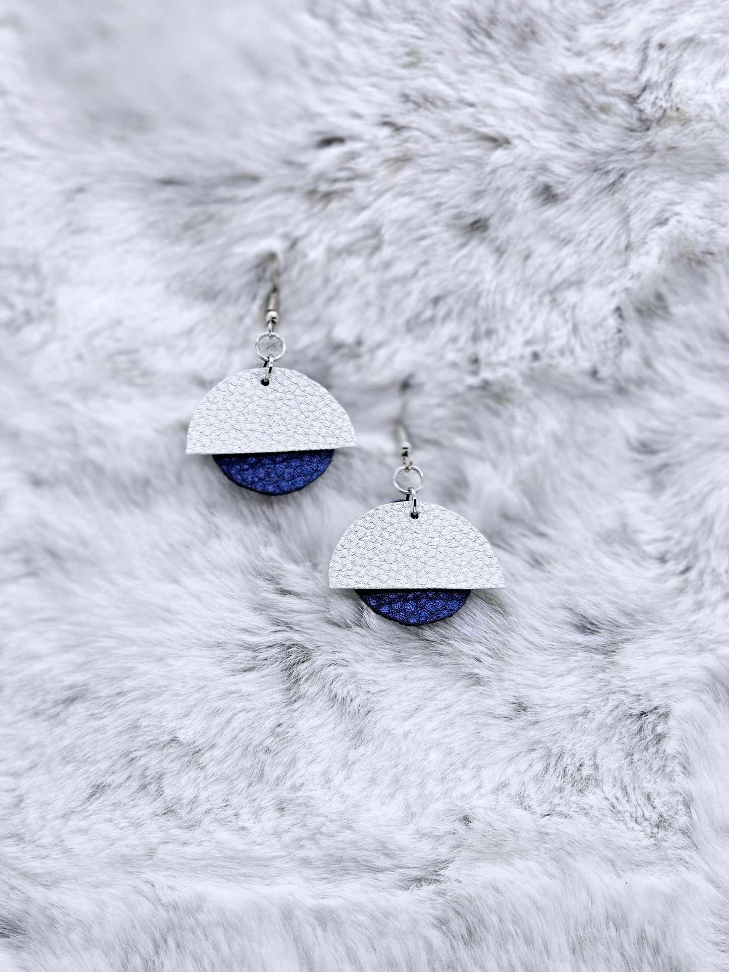 FAUX LEATHER EARRINGS