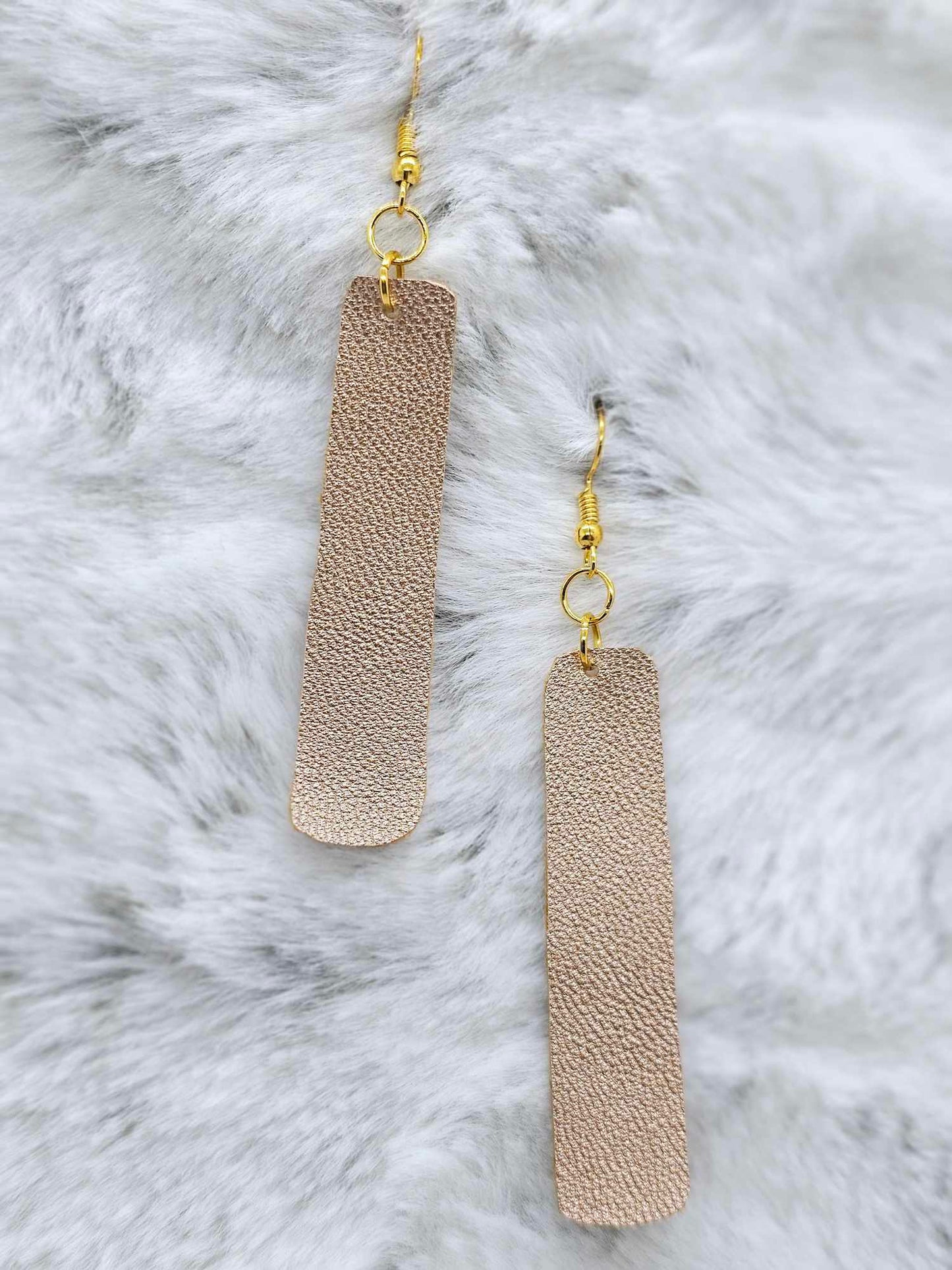 FAUX LEATHER EARRINGS