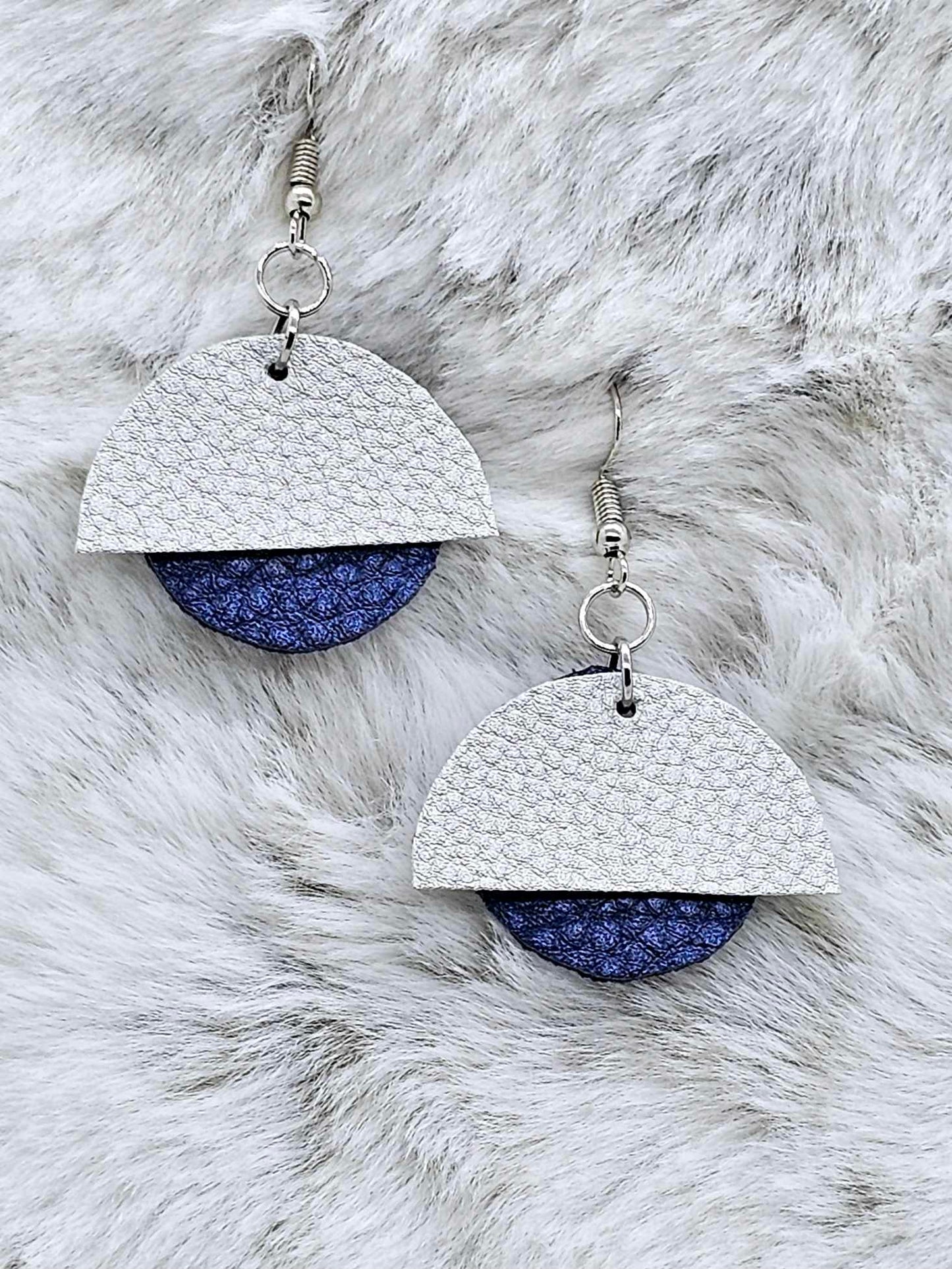 FAUX LEATHER EARRINGS