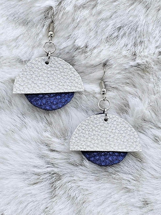 FAUX LEATHER EARRINGS